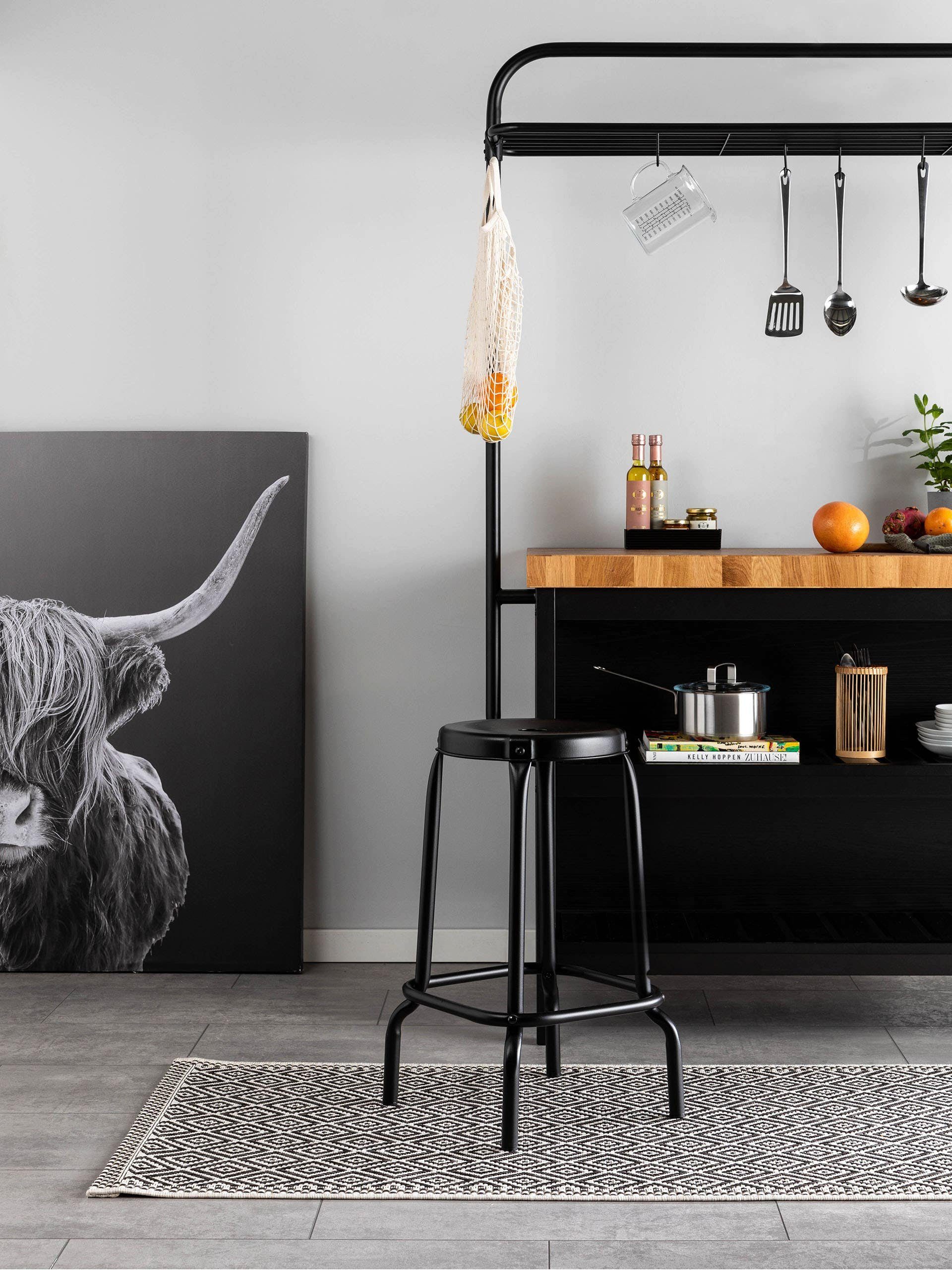 benuta Outdoorteppich Cleo, rechteckig, Höhe: 5 mm, Teppich Wohnzimmer, Schlafzimmer, Esszimmer, Flur, Kunstfaser, Cozy