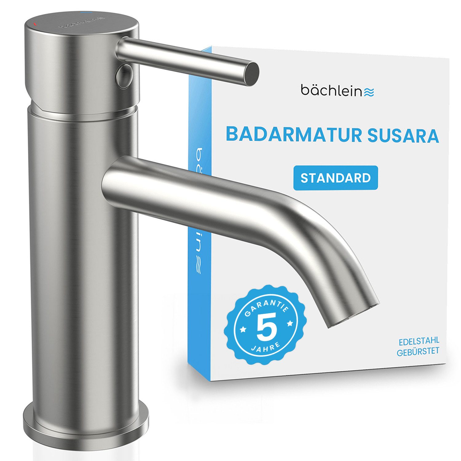 Bächlein Badarmatur Susara - eleganter Bad Wasserhahn, Waschbecken Armatur