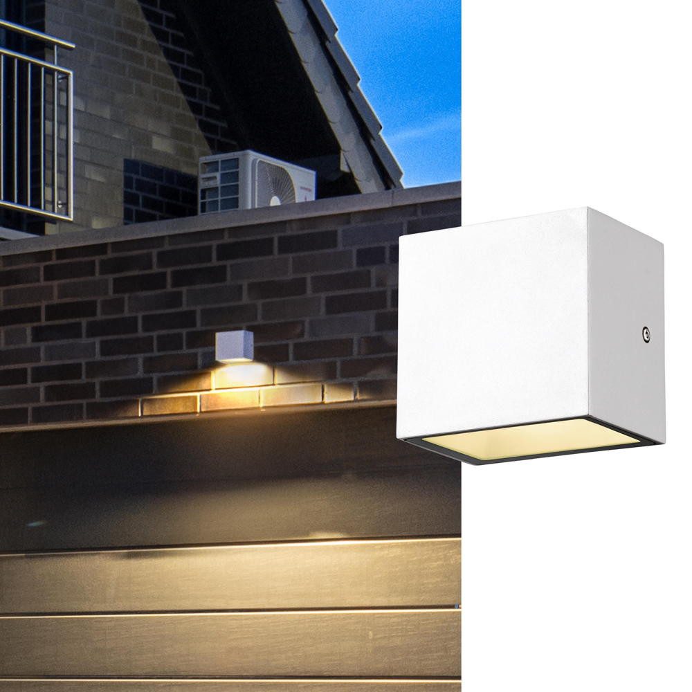 SLV Außen-Wandleuchte LED Wandleuchte Sitra IP44, LED