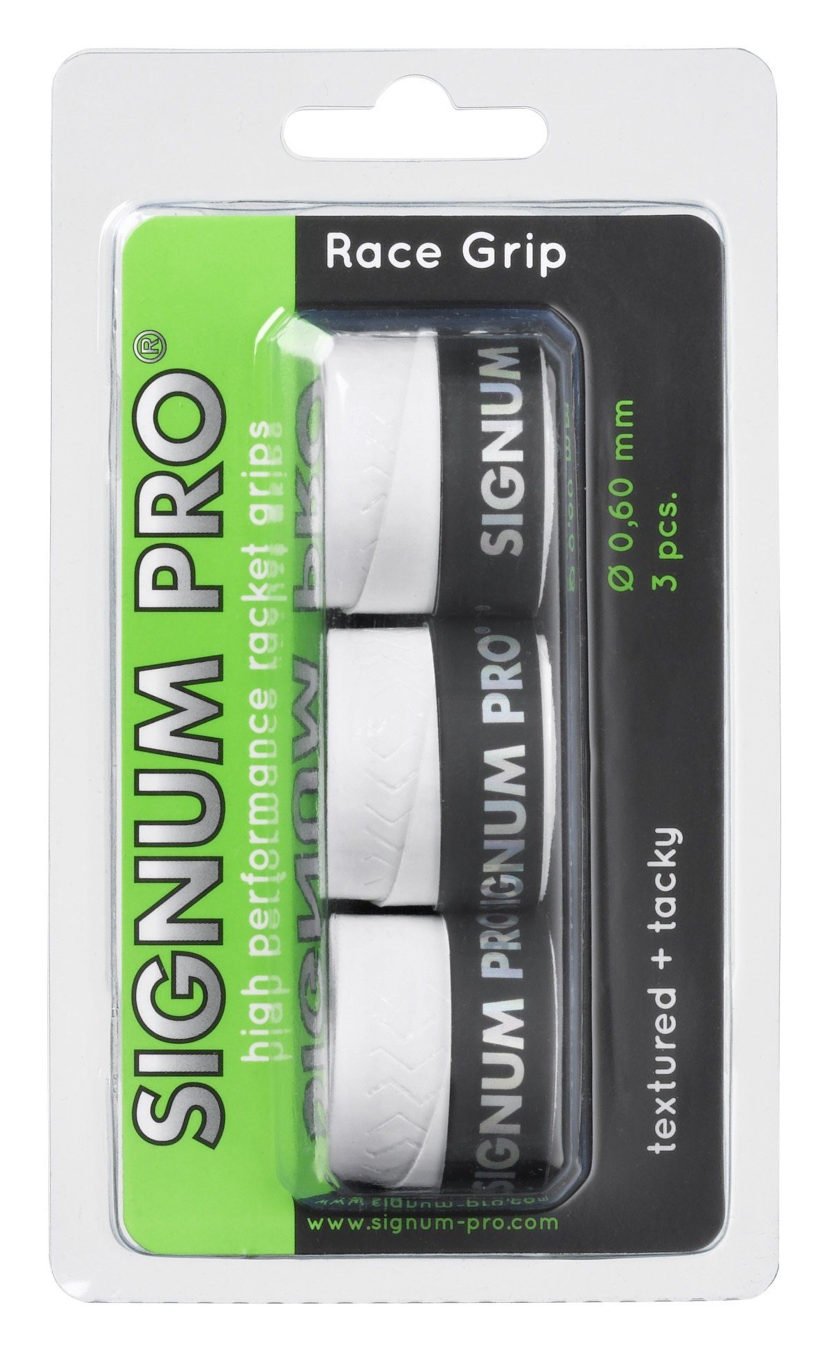Griffband Overgrip Race 0.6mm weiss 3er