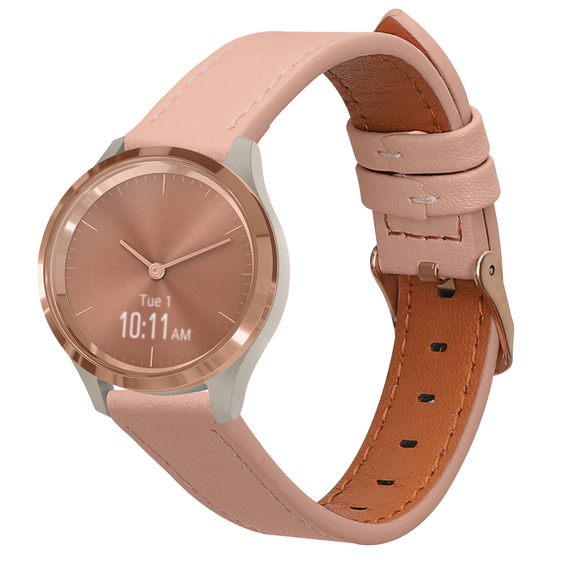 kwmobile Armband kompatibel mit Garmin vivomove 3S - Echtleder Smartwatch