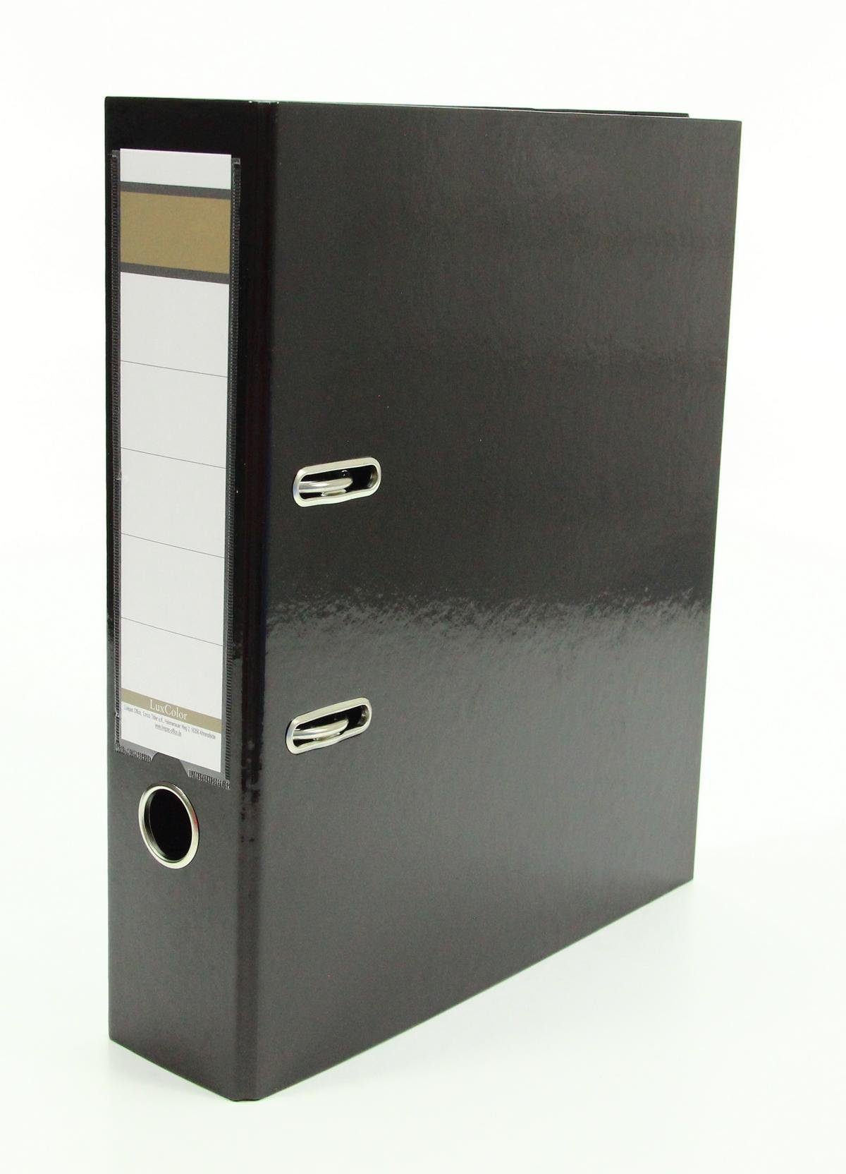 Livepac Office Aktenordner Livepac Caribic Glanz-Ordner / DIN A4 / 75mm breit / Farbe: schwarz