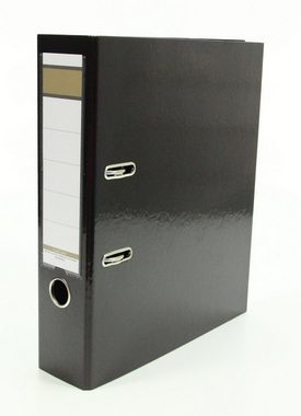 Livepac Office Aktenordner 5x Glanz-Ordner / DIN A4 / 75mm breit / je 1x gelb,schwarz,grau,bordea