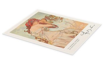 Posterlounge Poster Alfons Mucha, Die Jahreszeiten, Sommer, Wohnzimmer Malerei