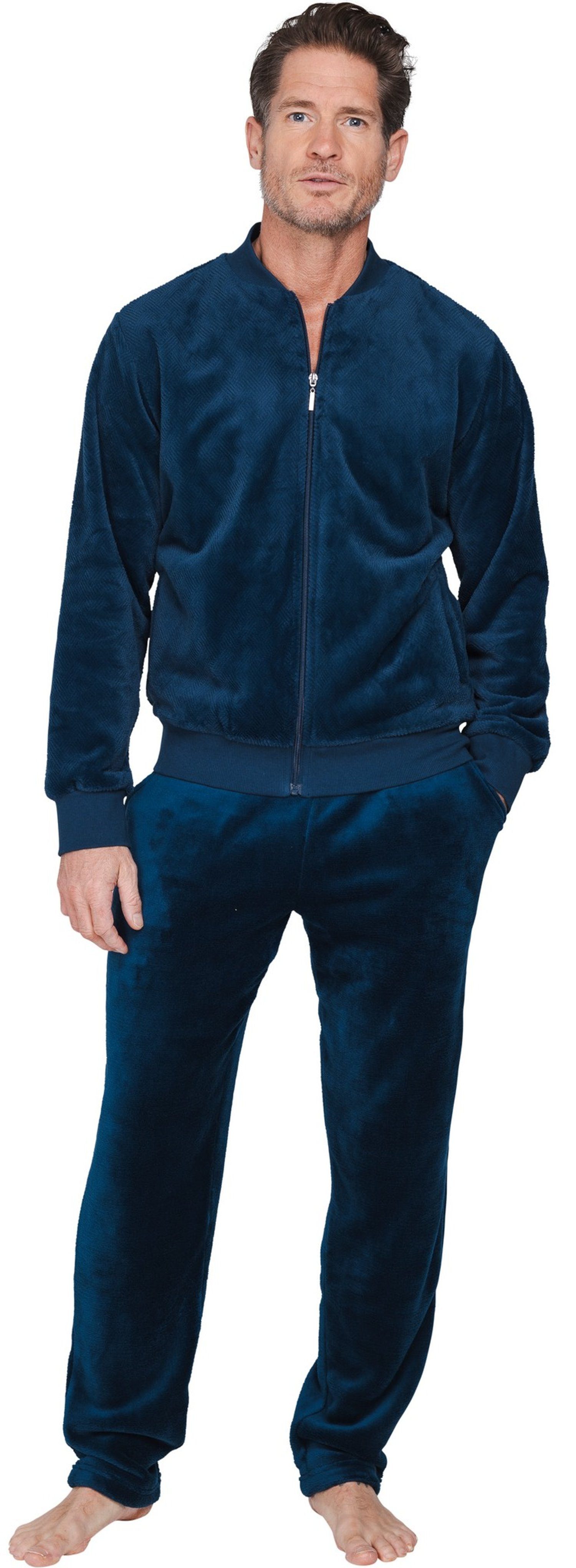Pastunette Hausanzug Herren Fleece Homewearanzug (2 tlg) kuschelig