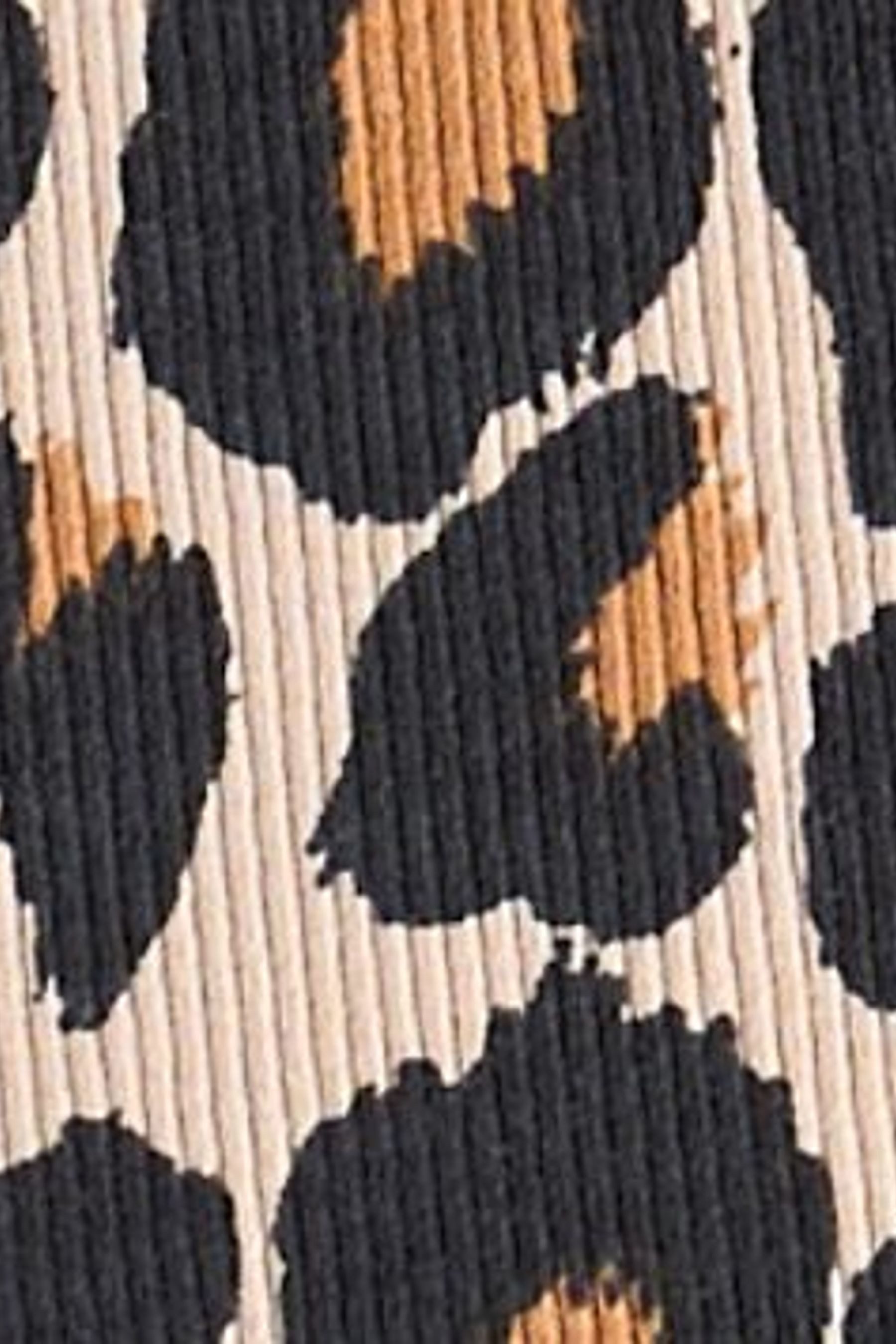 Next Leggings Gerippte Leggings mit Schlag (1-tlg)