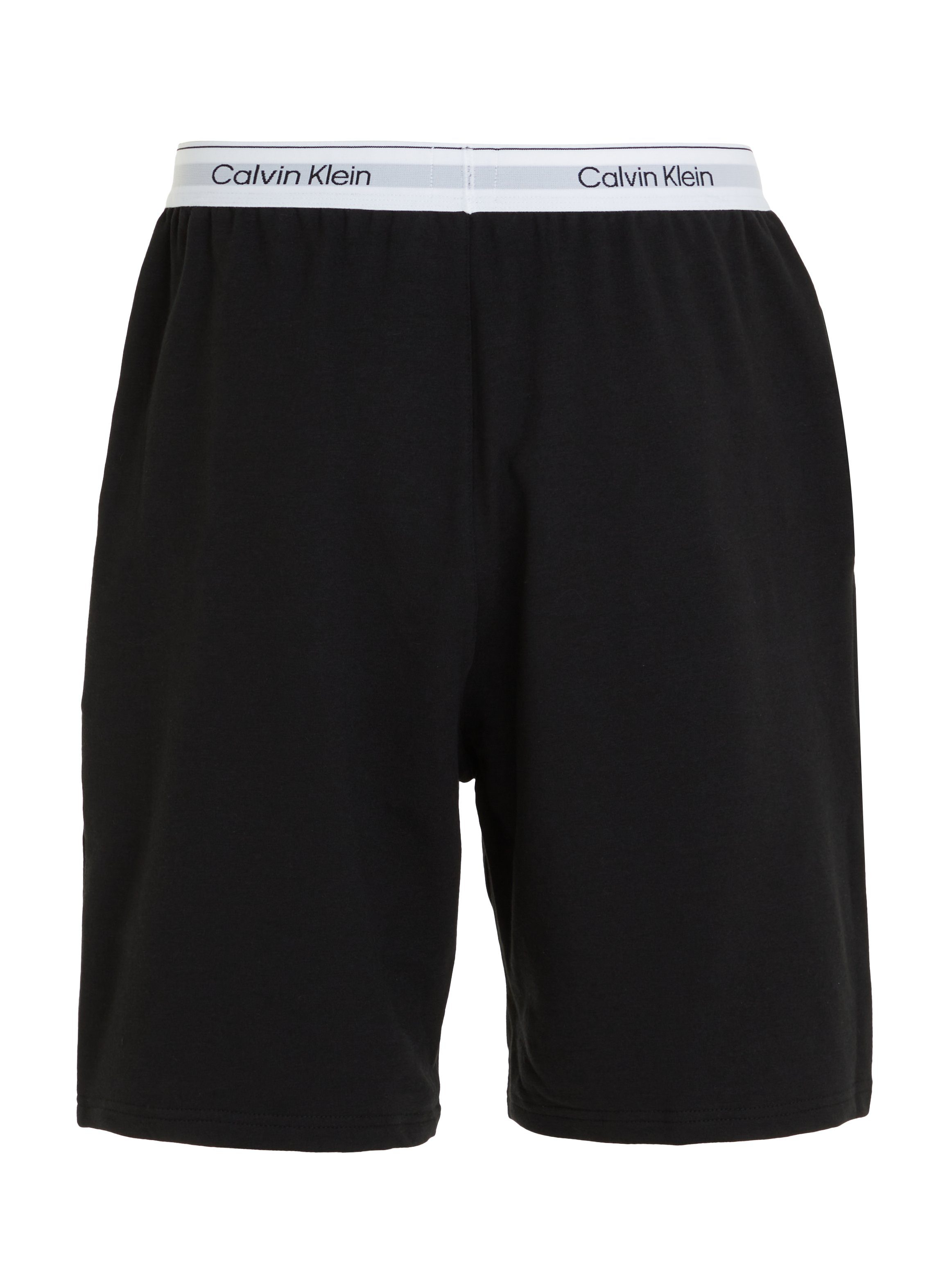 Schlafshorts Logoschriftzug am Wäschebund mit Calvin Klein Klein Underwear Calvin schwarz
