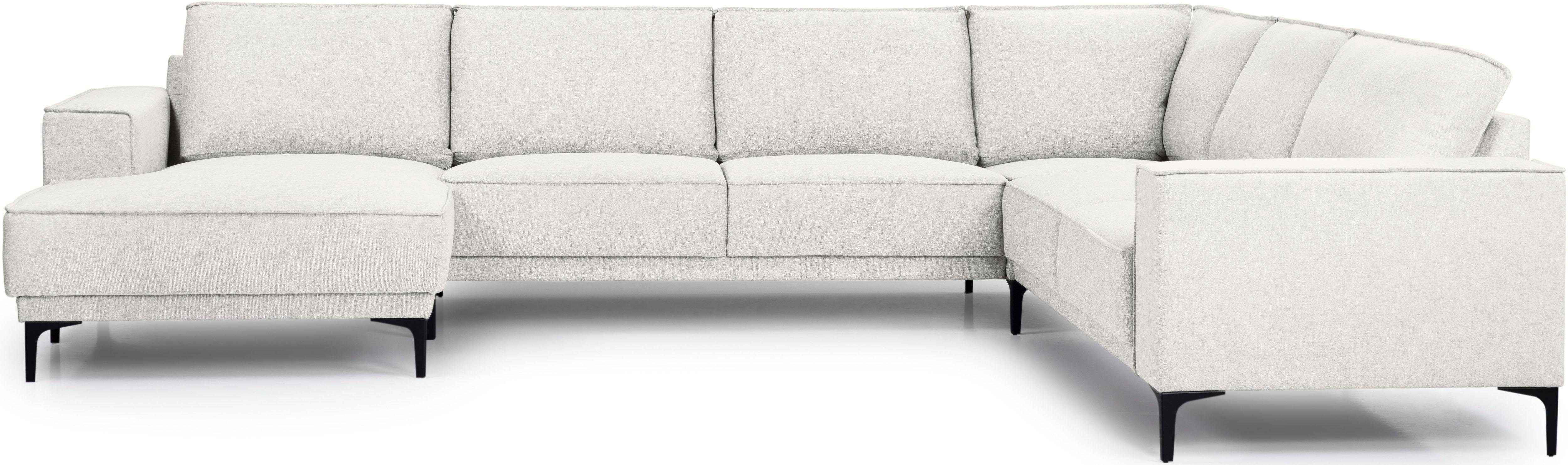Places of Style Wohnlandschaft "XXL Sofa Oland, Struktur, Flachgewebe, Luxu günstig online kaufen