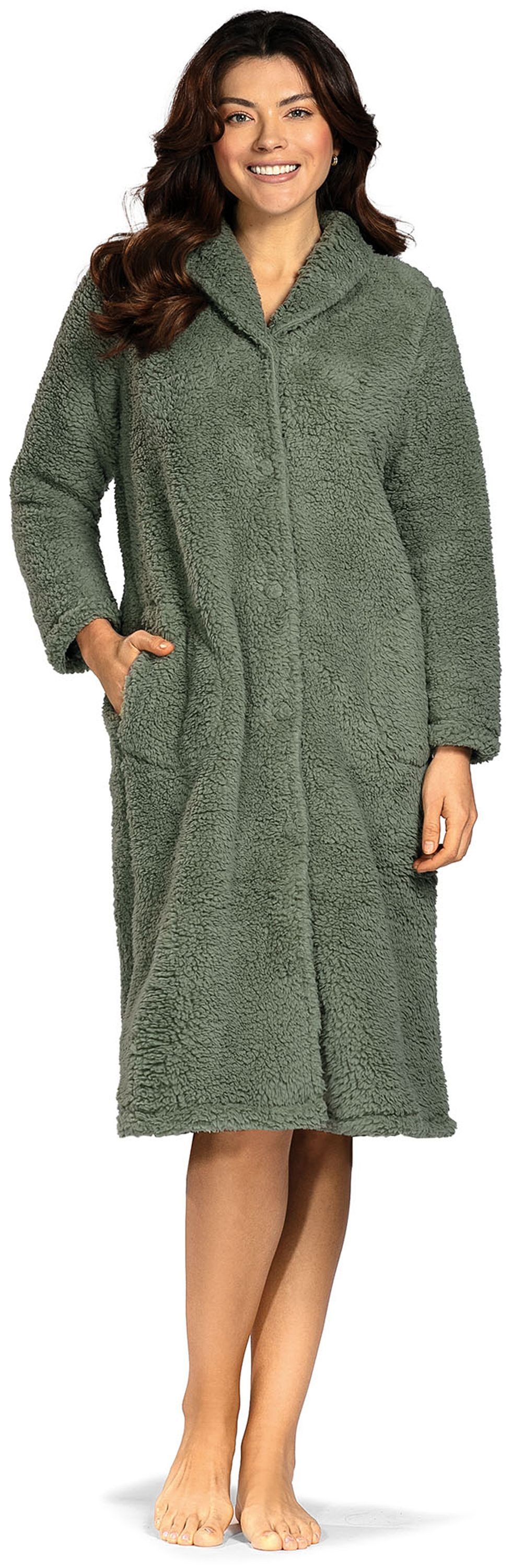 comtessa Damenbademantel Lovely Dreams, Polyester, Schalkragen, Knöpfe günstig online kaufen