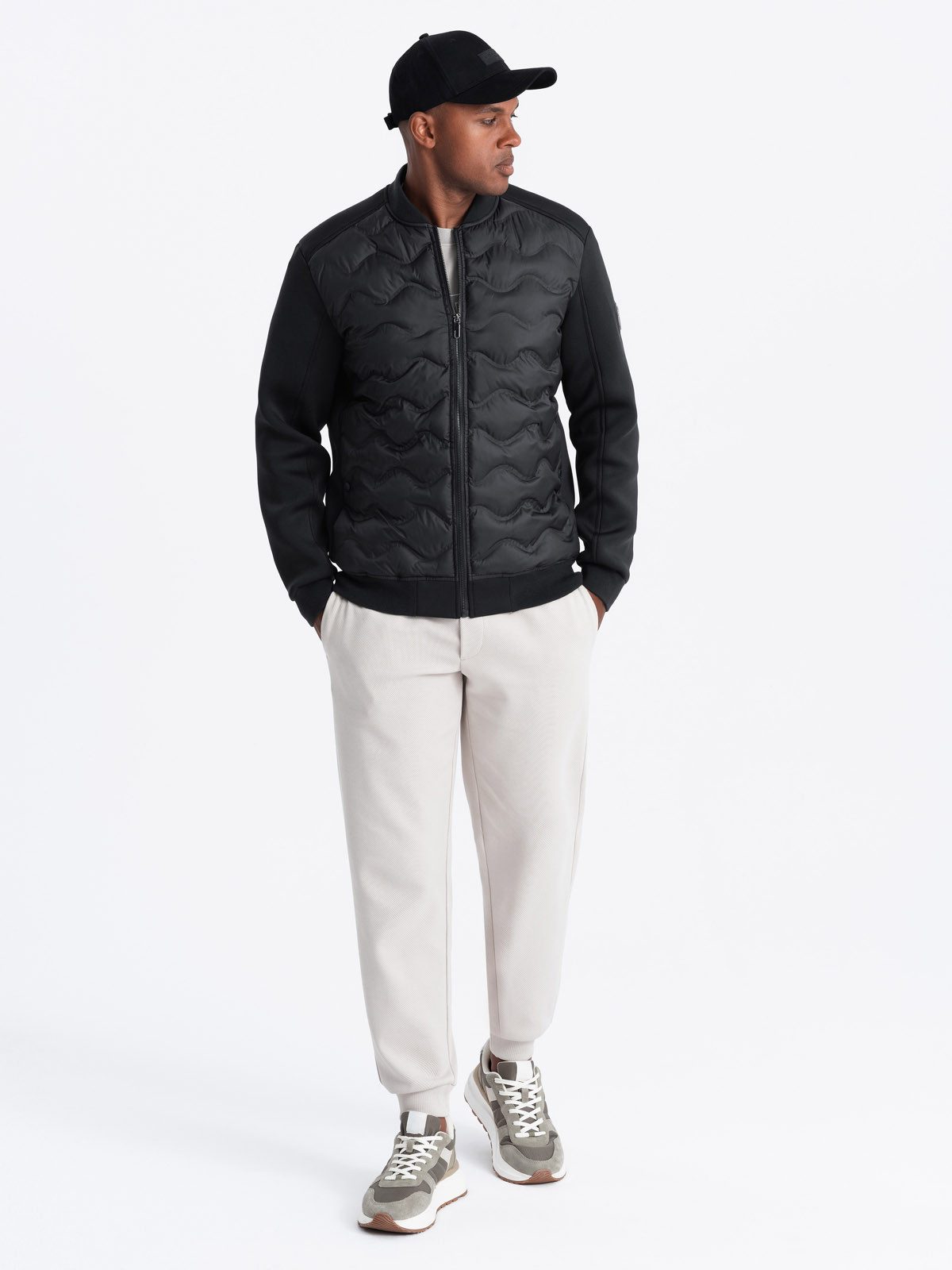 OMBRE Bomberjacke Gesteppte Bomberjacke für Männer