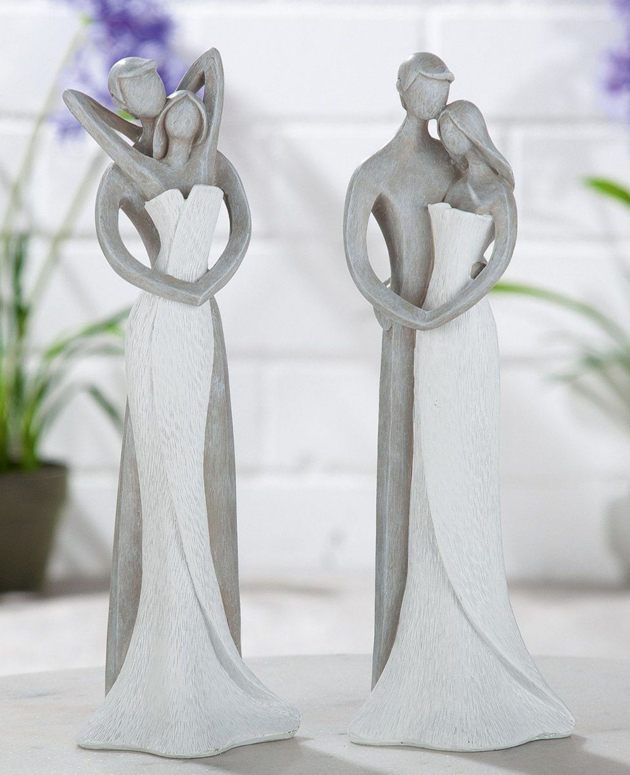 als Design Dekofigur, GILDE Paar Figur Tolle Figur Skulptur, repraesentative liebevolles Design