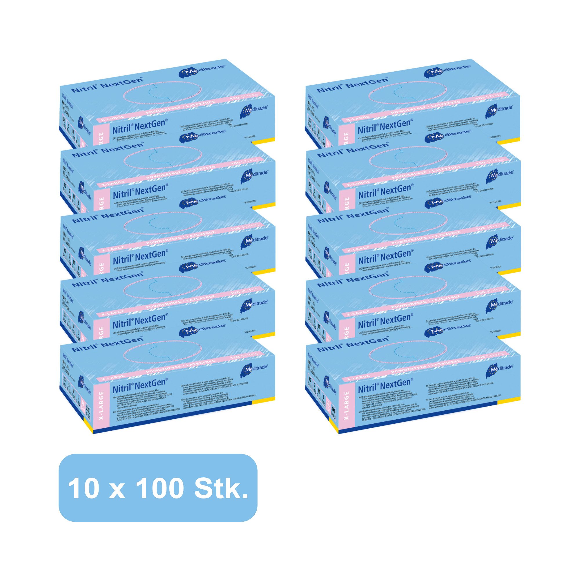 MediTrade Nitril-Handschuhe Meditrade NexGen - Einmalhandschuhe - Nitril Pu günstig online kaufen