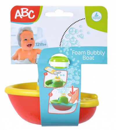 ABC-Dickie-Simba Badespielzeug Kleinkindwelt Badewannenspielzeug Schaumblasenboot 104010022