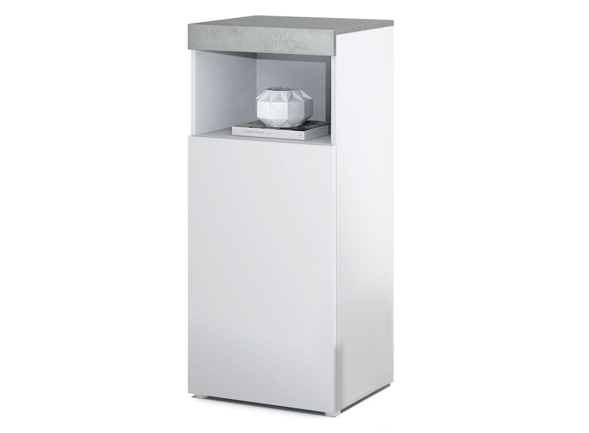 Vladon Standvitrine Pure (Vitrine, Korpus, Beton günstig online kaufen