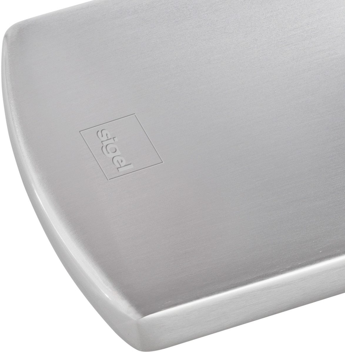 Sigel Visitenkartenhülle Visitenkarten-Etui Snap Edelstahl für 12 Karten bis Größe 91x57mm