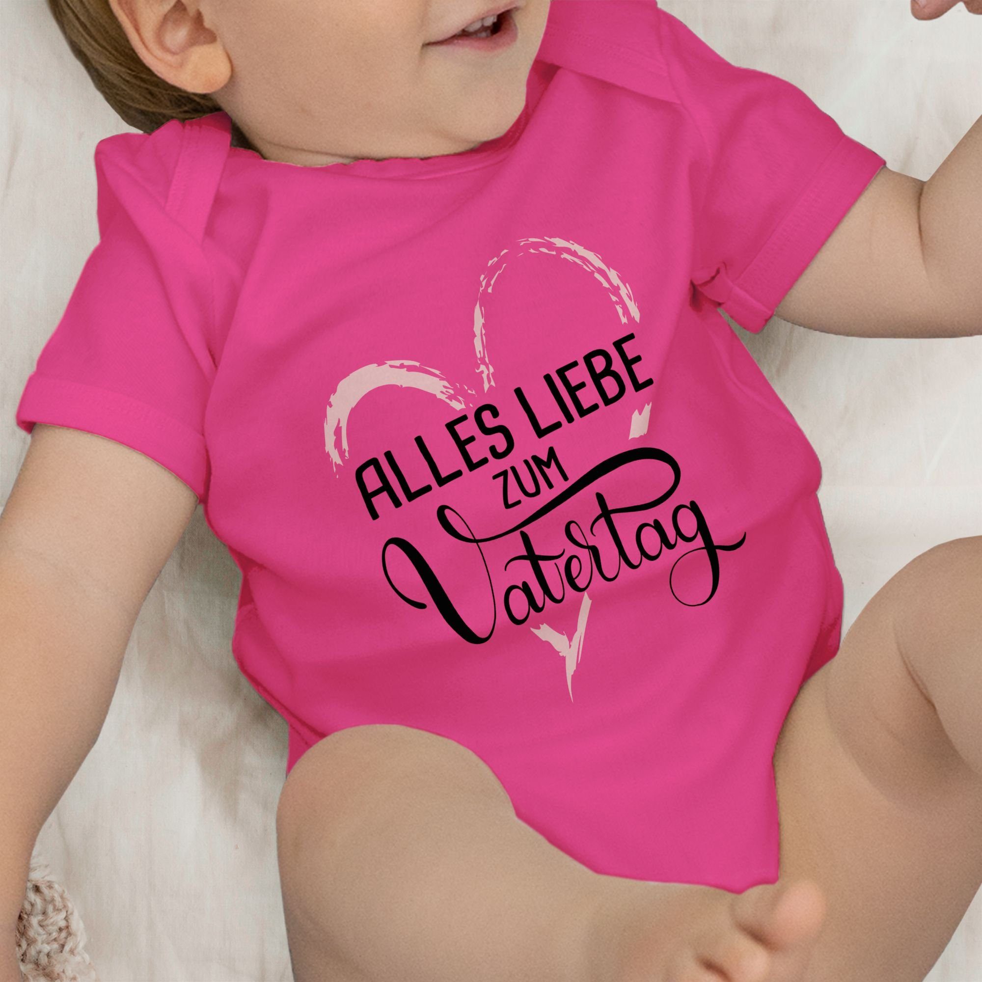 liebe Rosa - zum 3 Vatertag Vatertag Geschenk Shirtracer Fuchsia Shirtbody Alles Baby