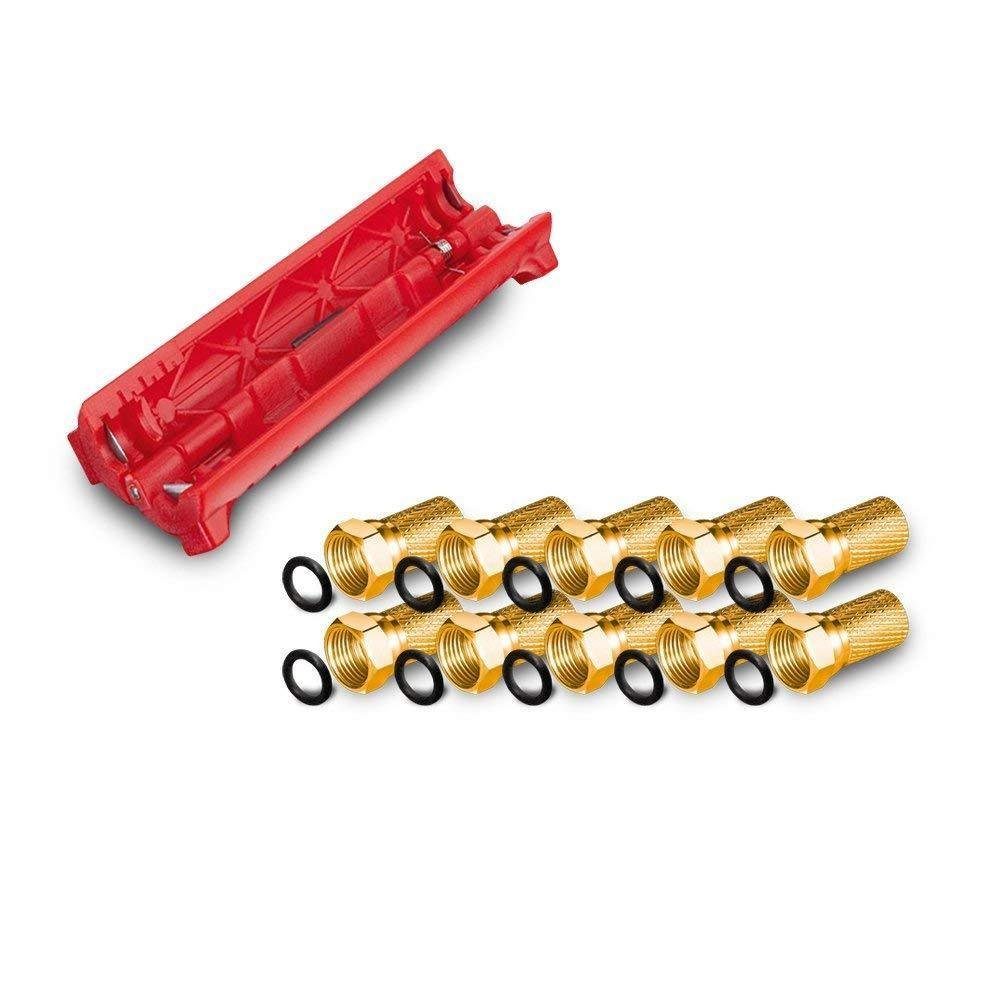 ARLI Kabelzubehör ARLI Abisoliermesser mit F - Stecker Sat Kabel Abisolierer Werkzeug, (10-tlg)