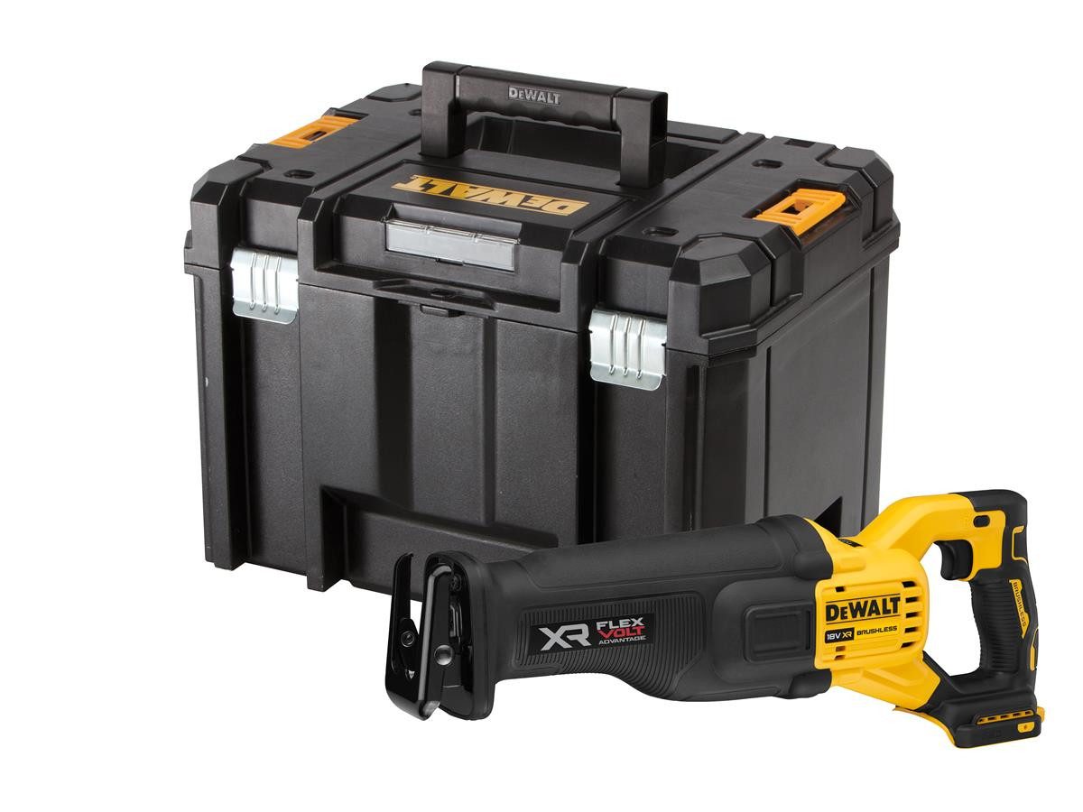 DeWalt Akku-Säbelsäge 18V, Basisv., ohne Akku und Ladegerät, Hublänge: 29 mm, inkl. T-STAK Box VI