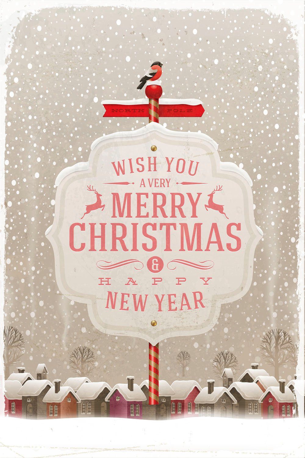 queence Metallbild Very Merry Christmas, Schneeflocken, Schriftzug, Schriftzüge, Sprüche, Sprüche & Texte, Weihnachten (1 St), Stahlschilder