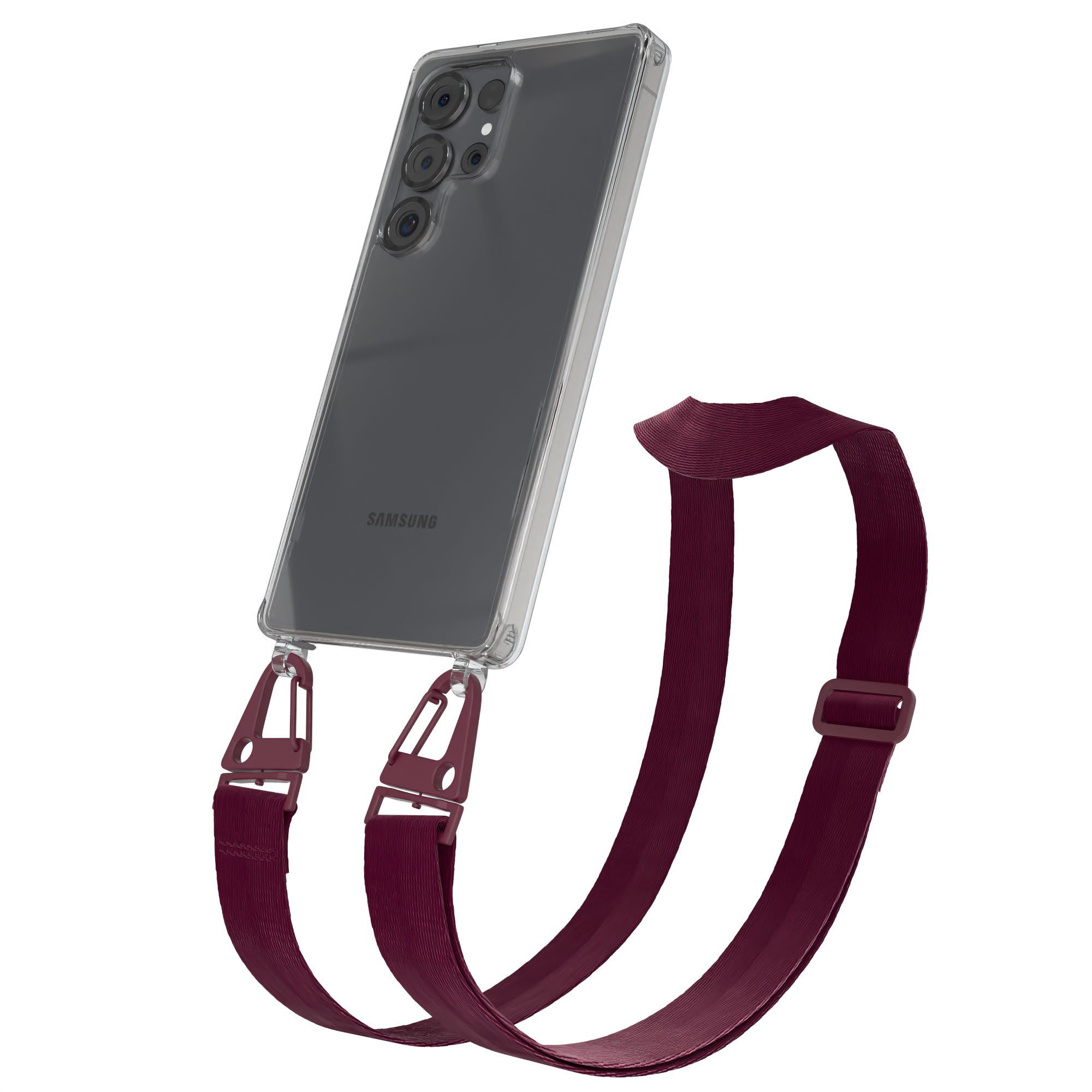 Handykette Silikon Kette Karabiner für Galaxy S25 Ultra