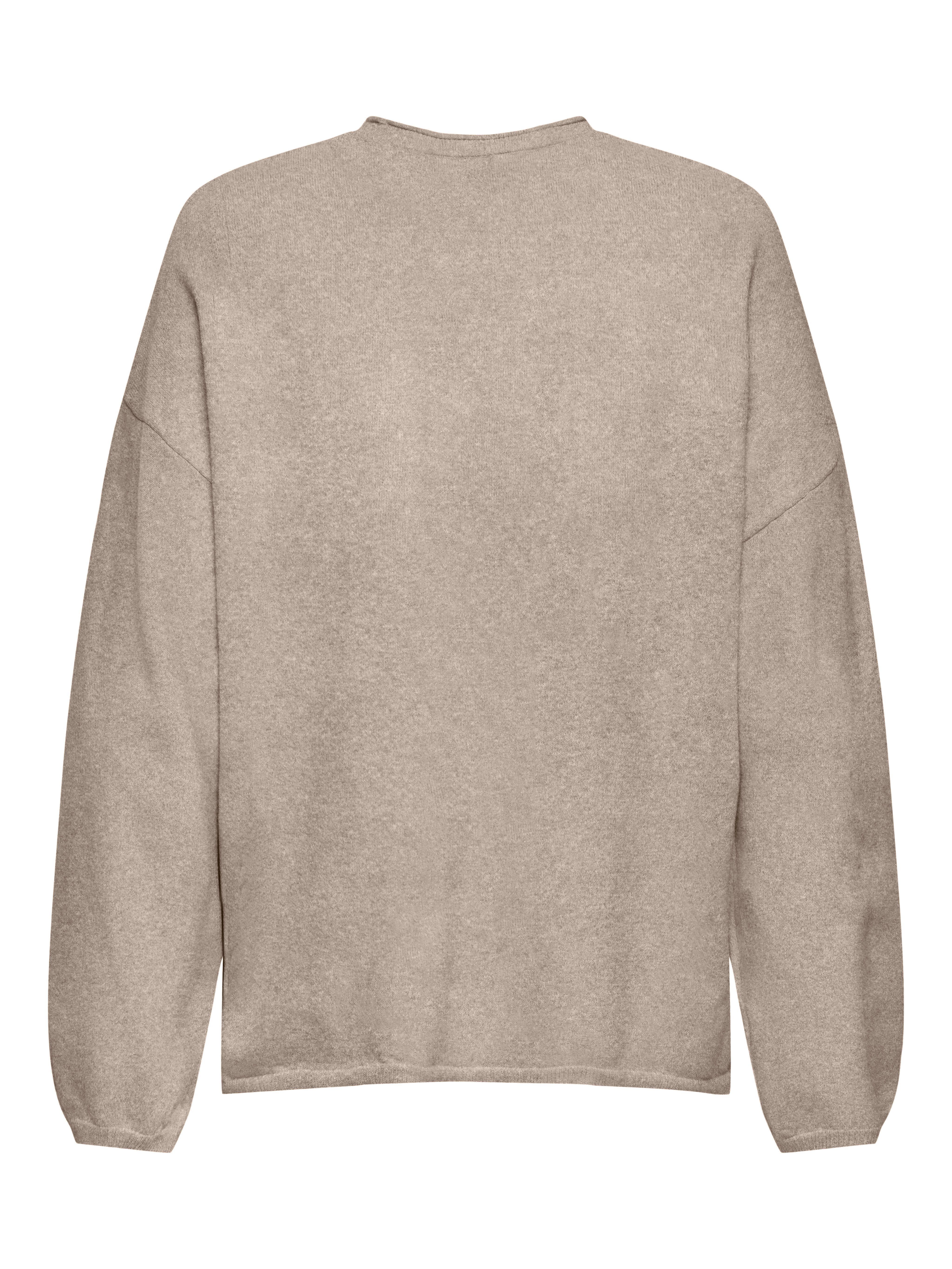 ONLY Strickpullover ONLLOYAL AMALIO LIFE LS O-NECK KNT NOOS Materialmix