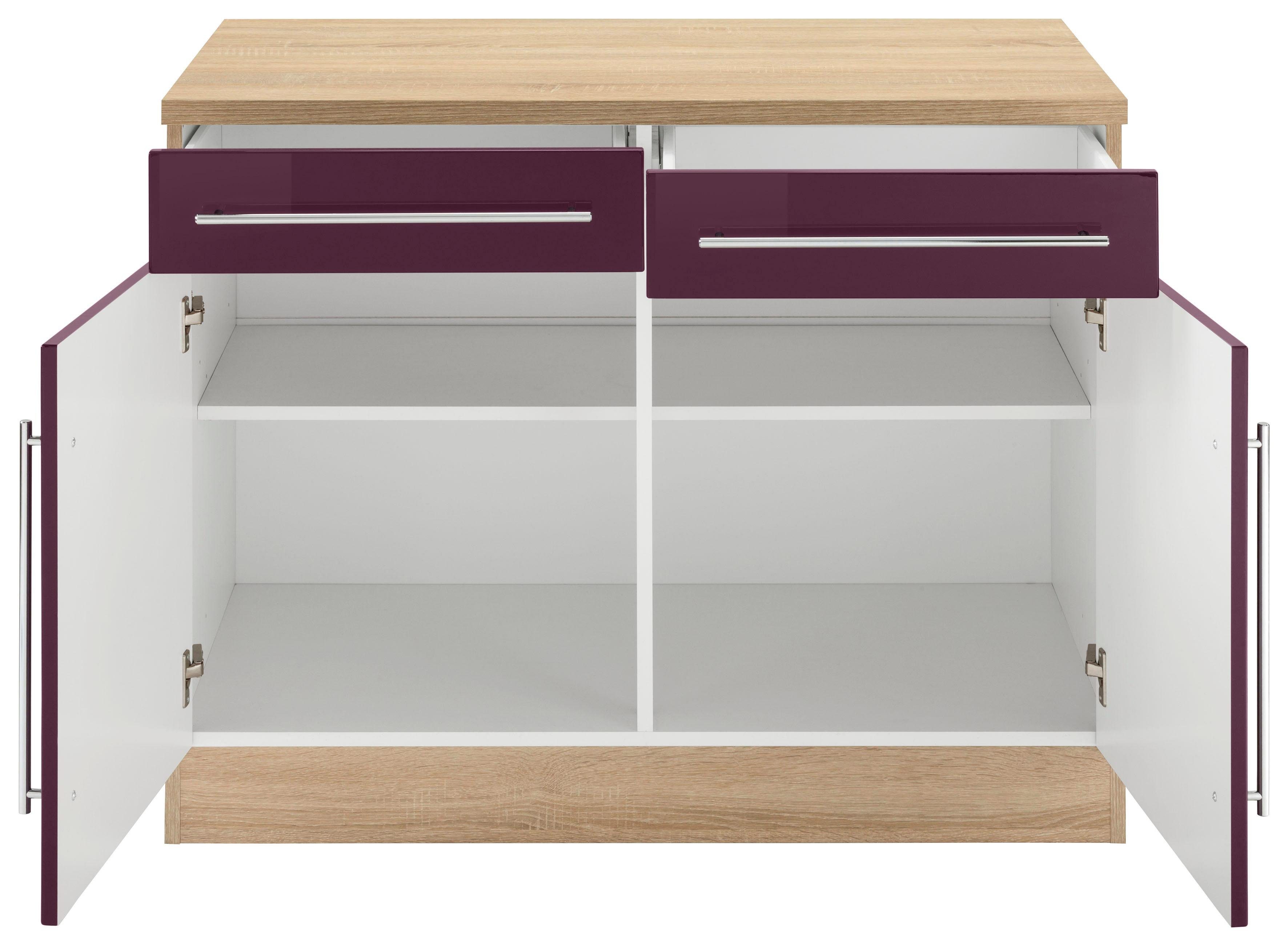 KOCHSTATION Unterschrank "KS-Samos", 100 cm breit günstig online kaufen