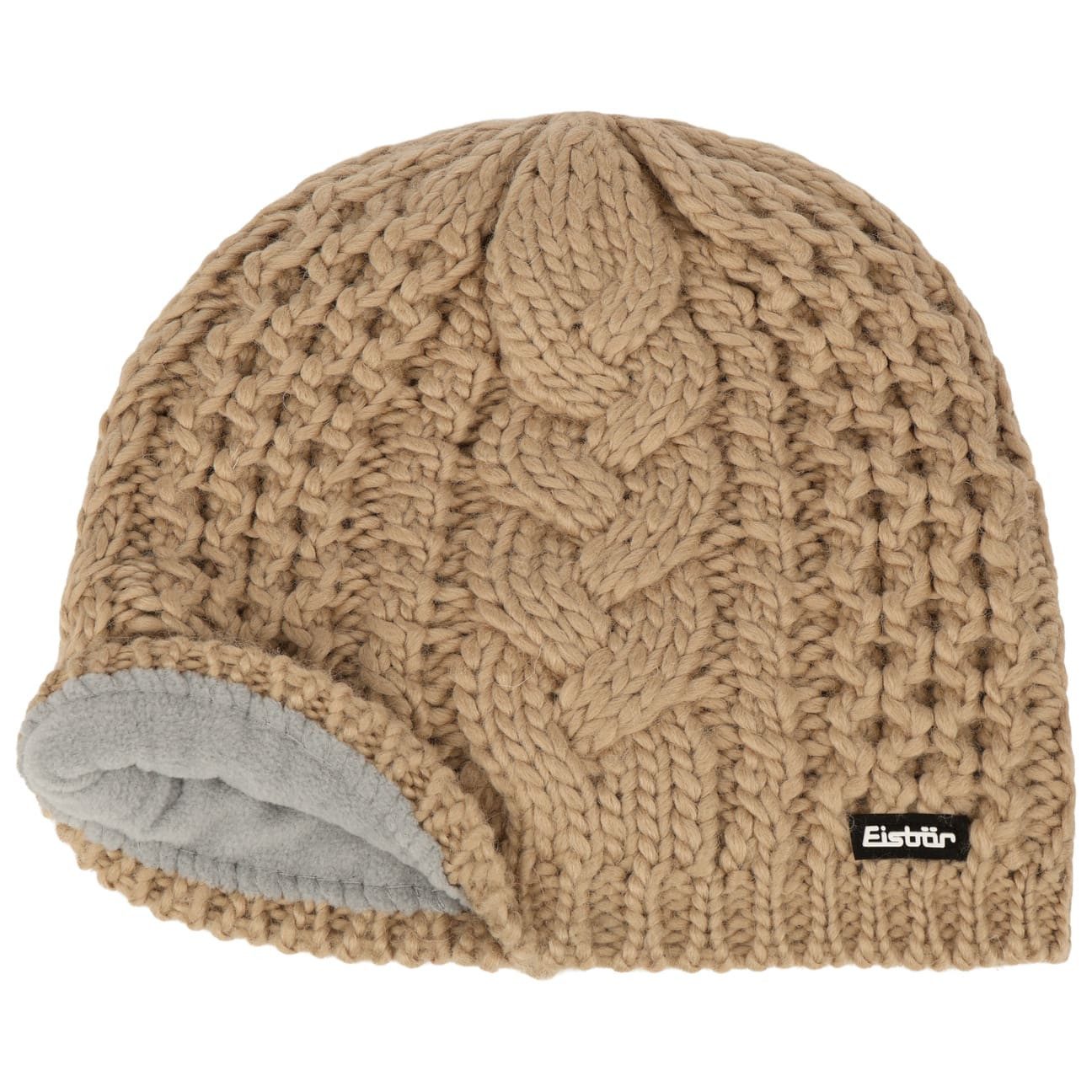 Eisbär Beanie (1-St) Strickmütze mit Futter