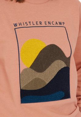 WHISTLER Sweatshirt Natura mit einzigartiger texturierter Grafik