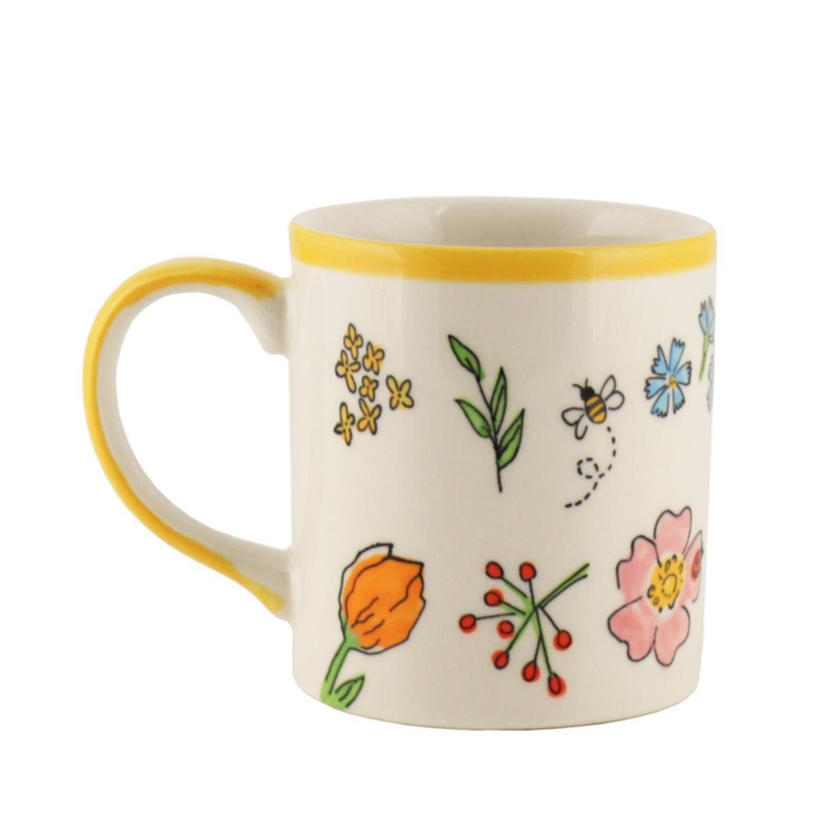 Mila Becher Mila Keramik-Becher Lovely Flowers, Keramik