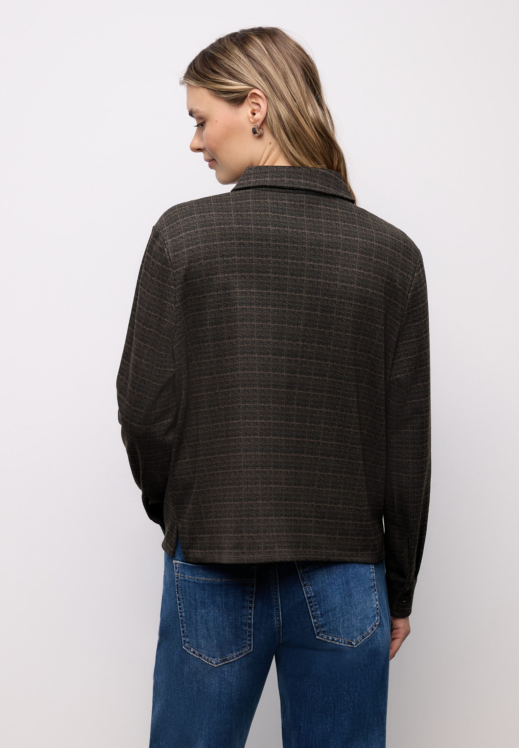 STREET ONE Hemdbluse mit Karo-Muster