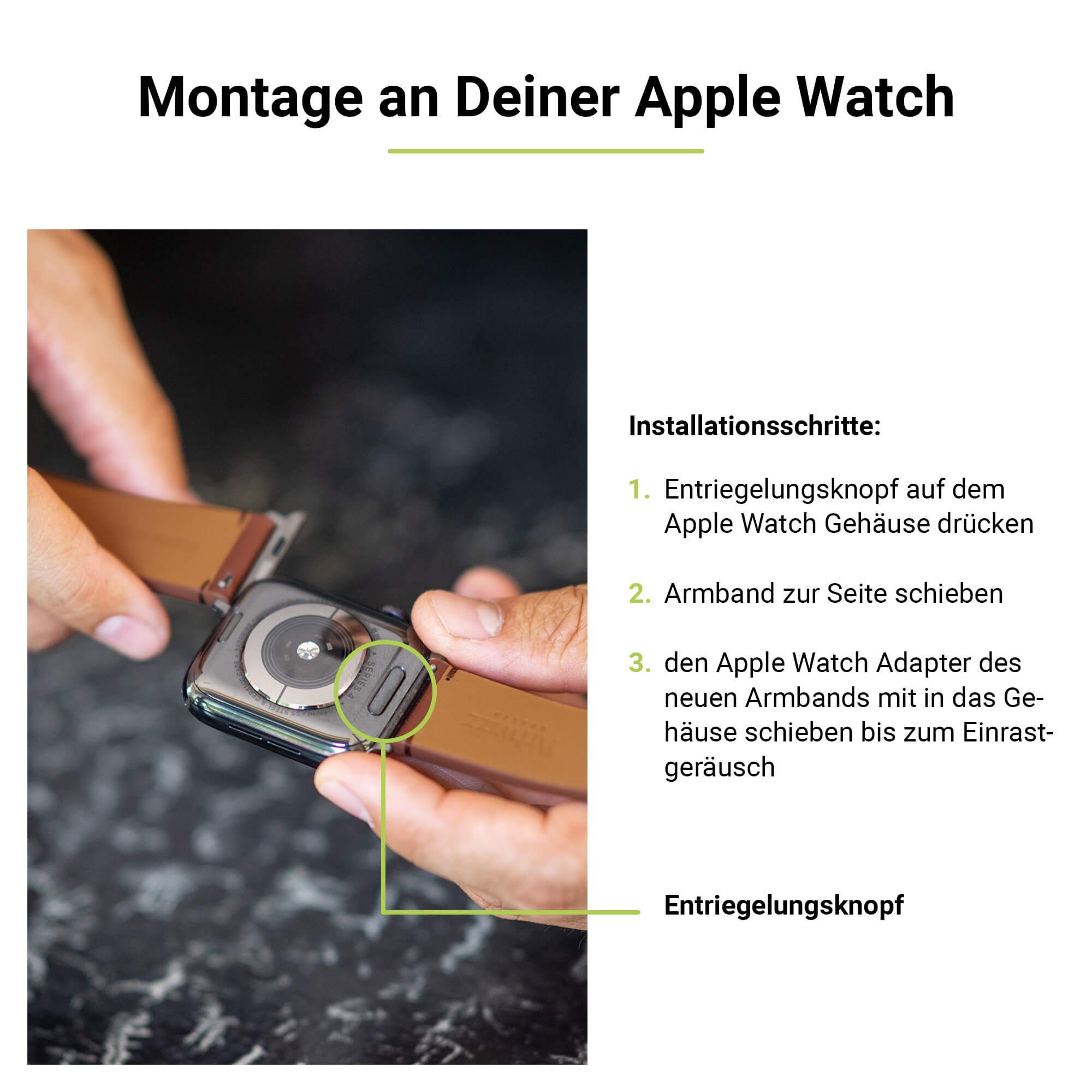 Verbindungsstücke, Artwizz 40mm 41mm Pin-Set Adapter, Edelstahl / Space-Grau 2x Watch Apple / Modelle 38mm Größen Grau, der Connector WatchBand