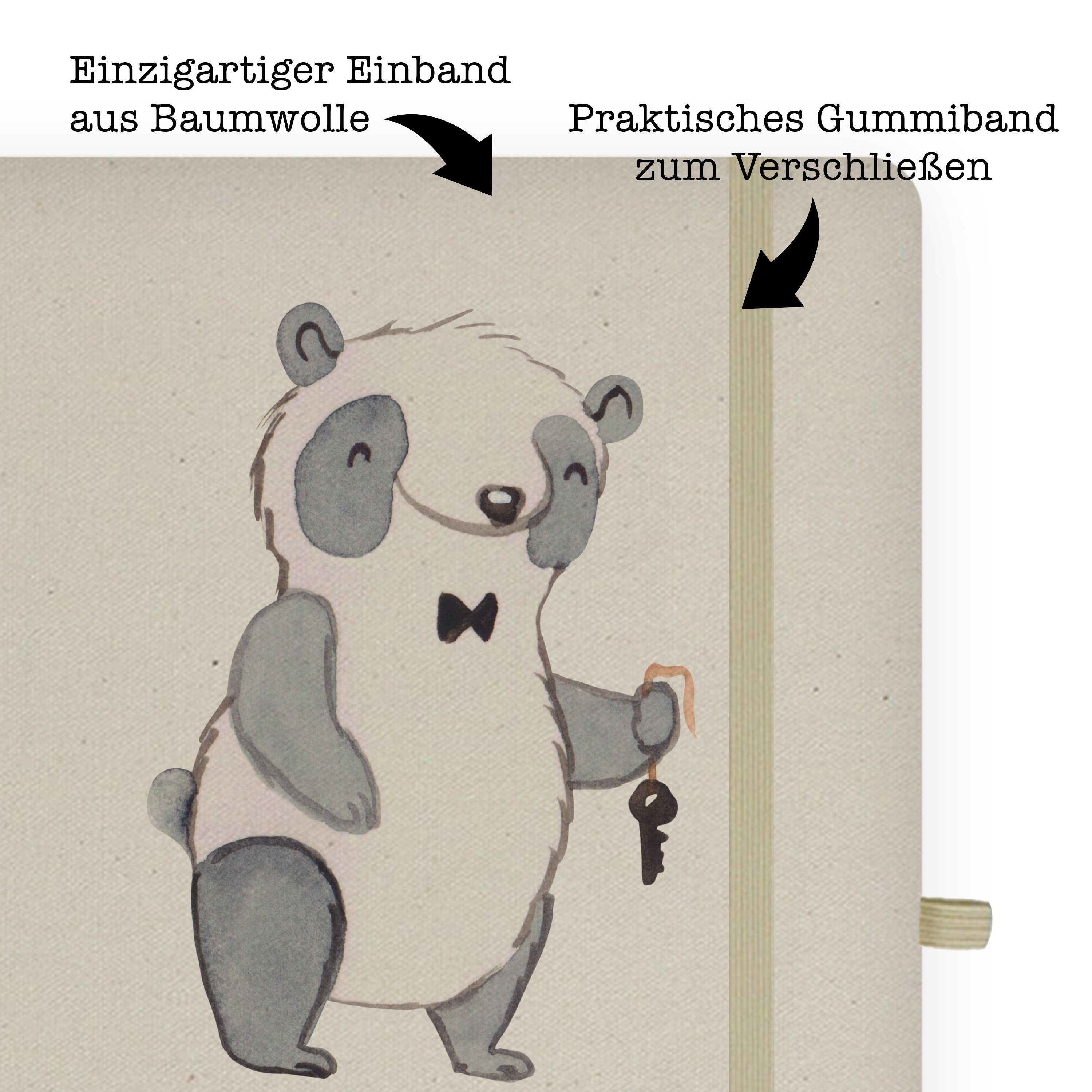 Firma, Mrs. & mit Herz Vermieter - Notizbuch Panda Transparent Geschenk, Mr. Panda & Adressbuch, - Mitar Mr. Mrs.