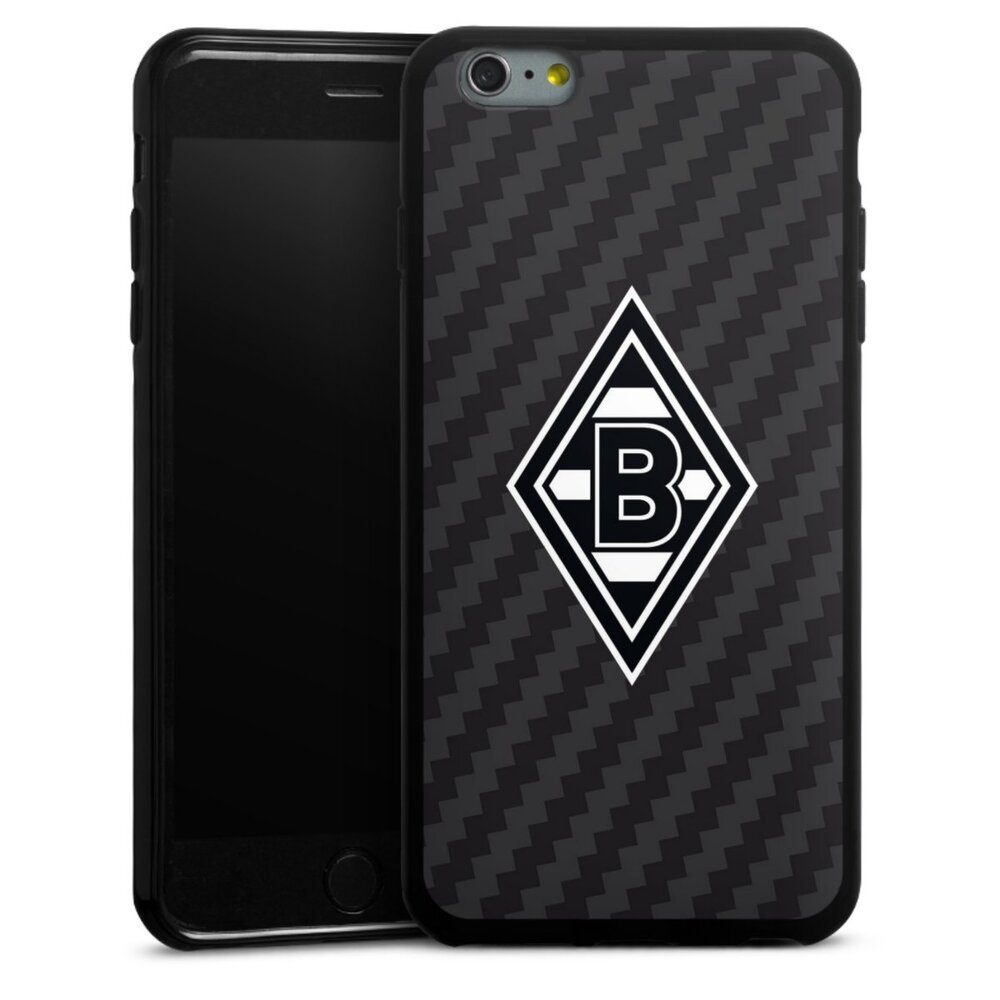 DeinDesign Handyhülle Borussia Raute Carbon, Hülle Gladbach Borussia Mönchengladbach Carbon