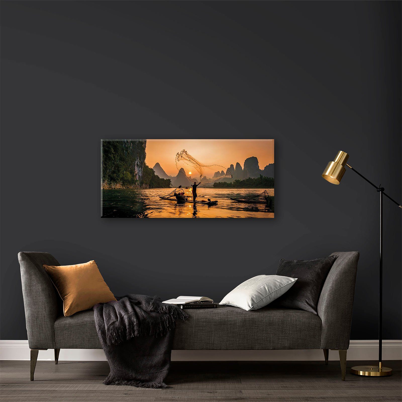 Art for the Leinwandbild Asiatische home St) (1 Fisher