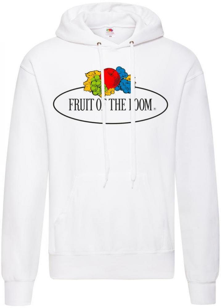 Fruit of the Loom Kapuzenpullover Vintage Hooded Sweat Classic Large Logo Print - Kapuzenpulli