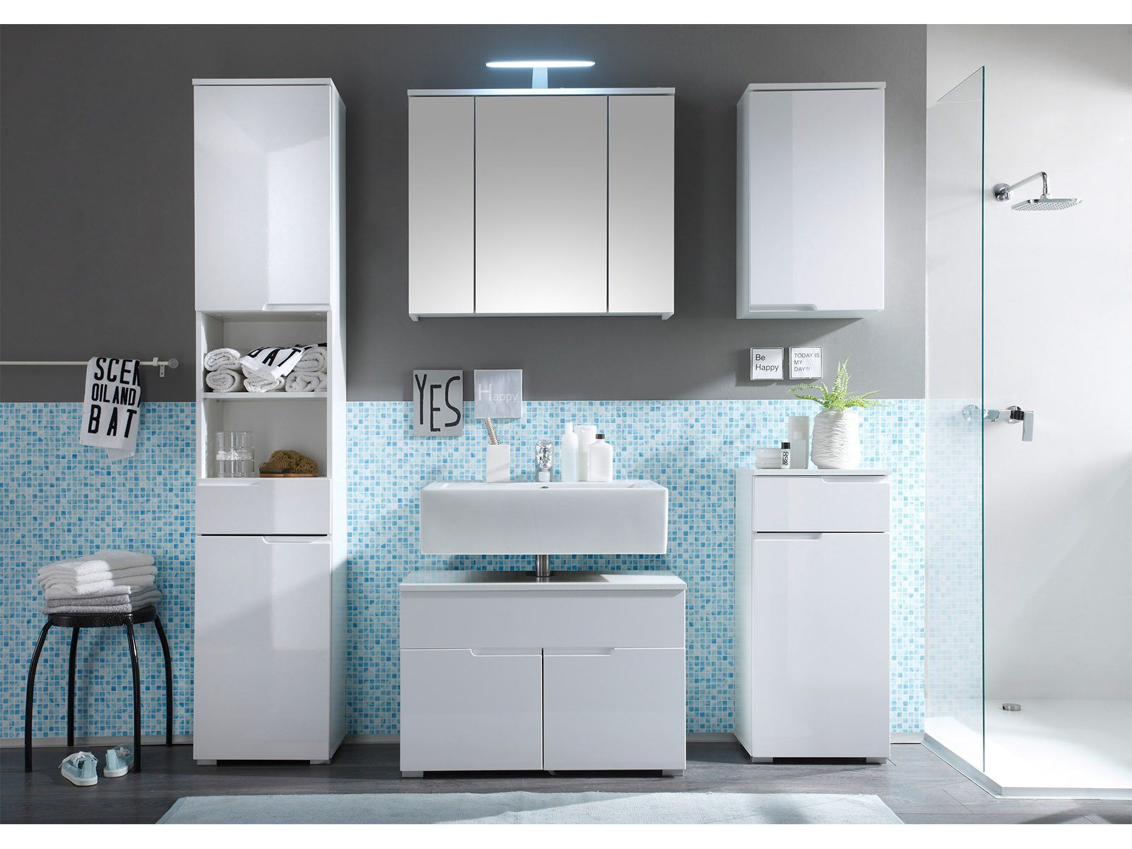 PREISBRECHER Unterschrank Suzette 40 x 85 x 32 cm (B/H/T) günstig online kaufen