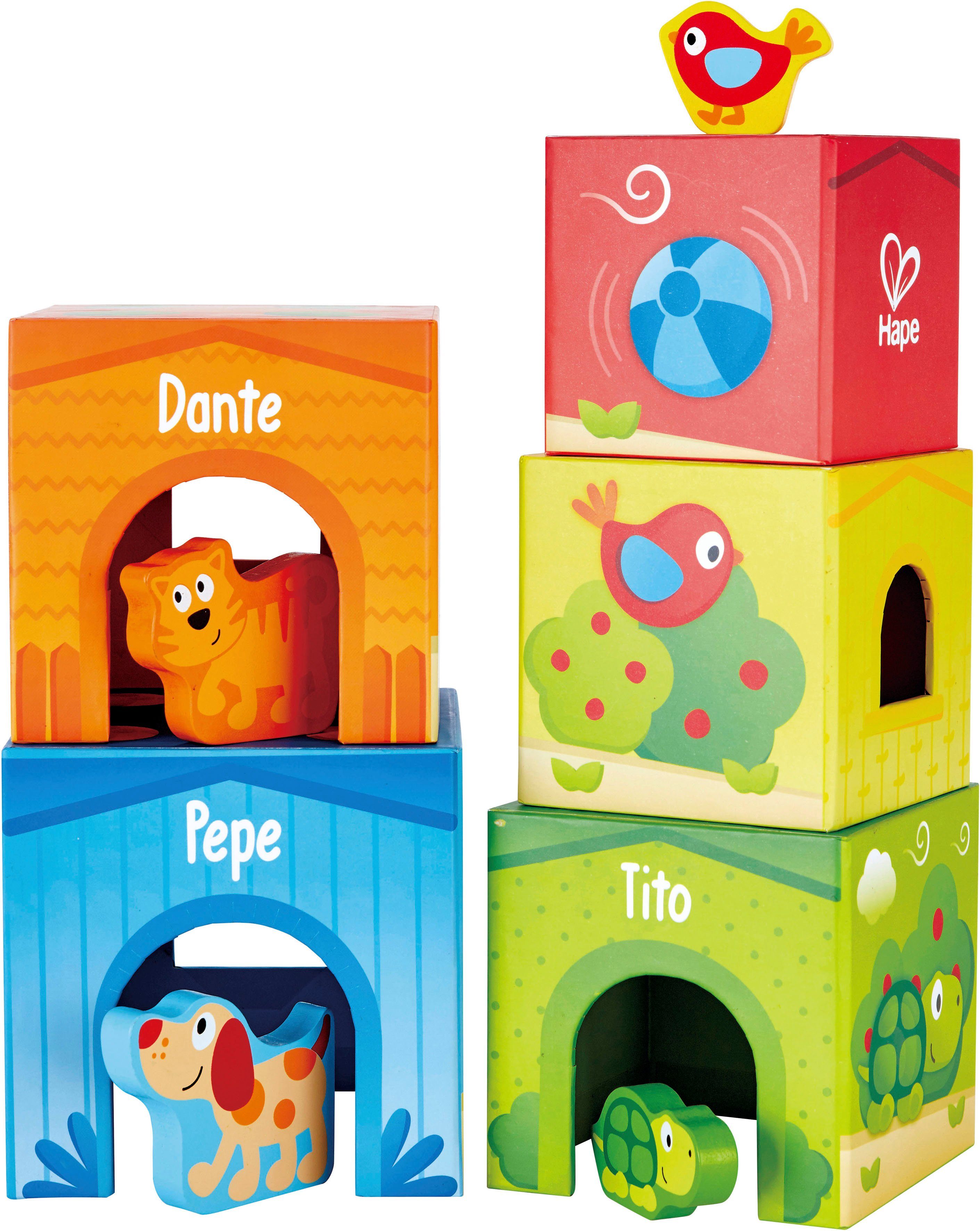 Hape Stapelspielzeug Pepe&Friends Stapelturm