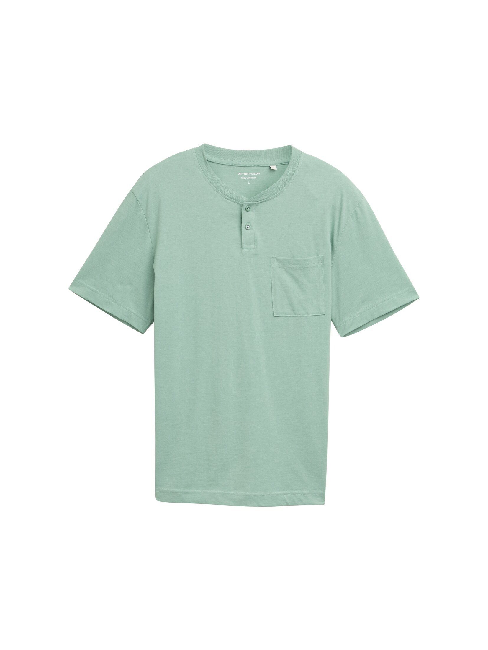 TOM TAILOR T-Shirt T-Shirt Henley T-Shirt mit Brusttasche günstig online kaufen
