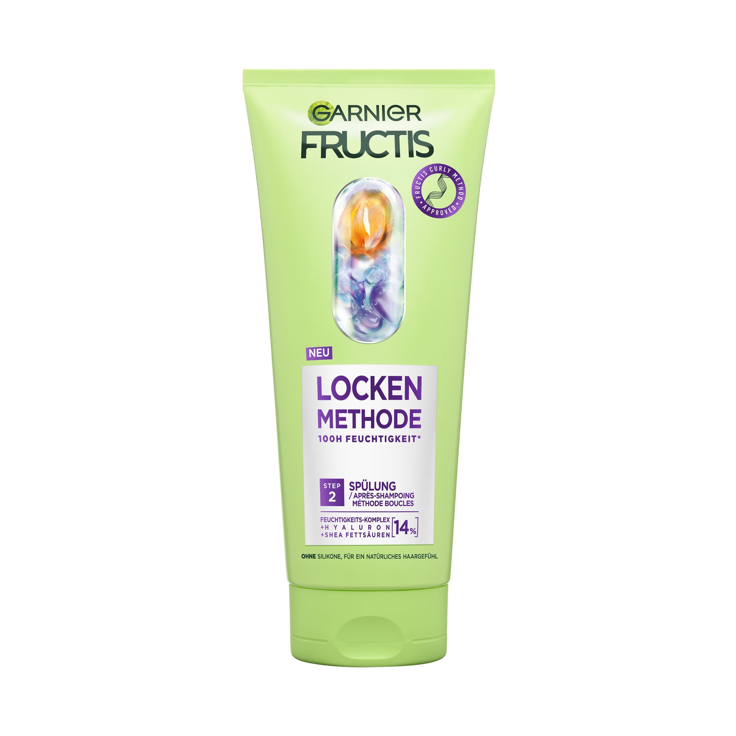 GARNIER Haarspülung FRUCTIS LOCKEN METHODE SPÜLUNG 6ER PACKUNG, für alle Lockentypen, mit Hyaluron und Shea-Fettsäuren, ohne Silikone