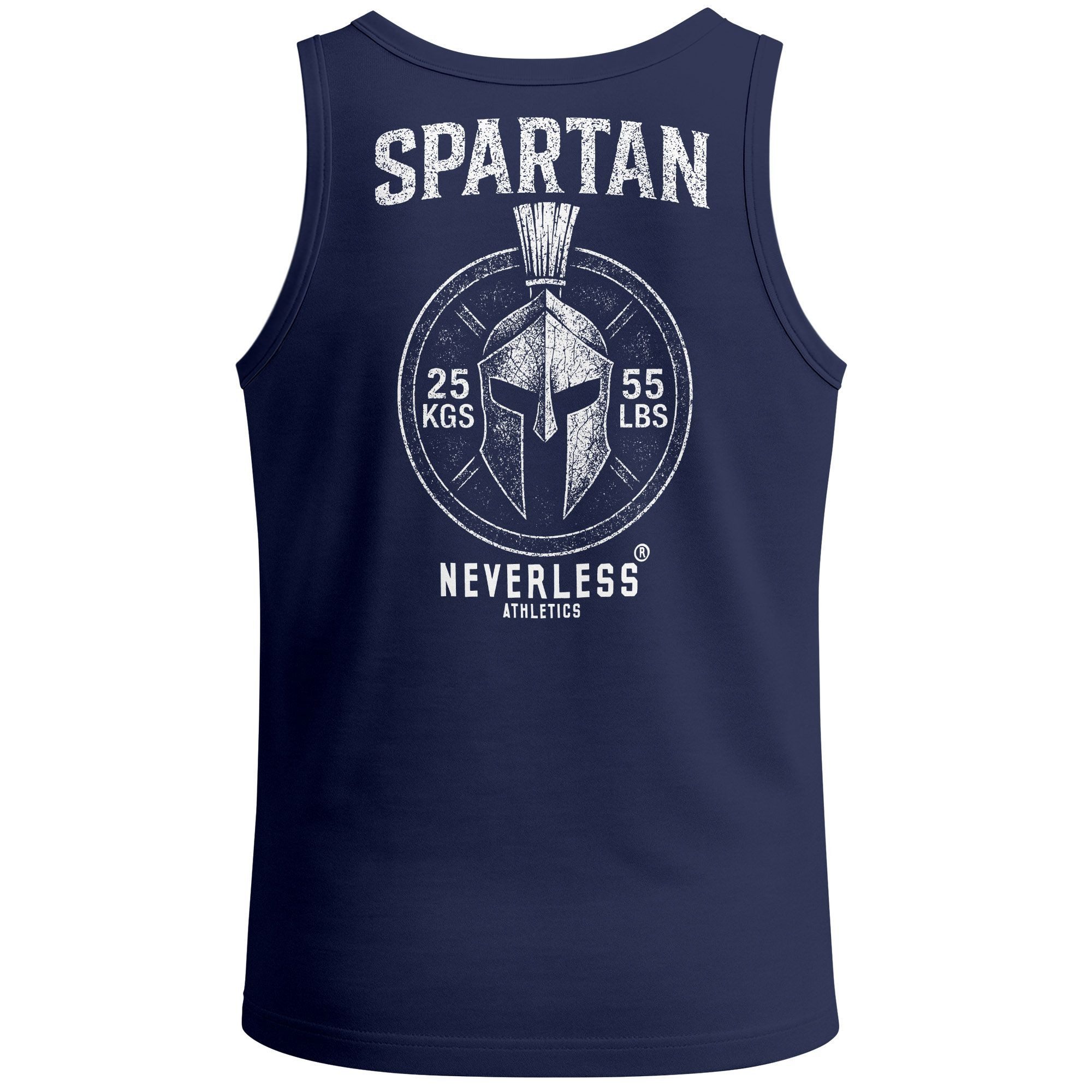 Tanktop Herren Tank-Top Backprint Gym Shirt mit Sparta Helm-Print –