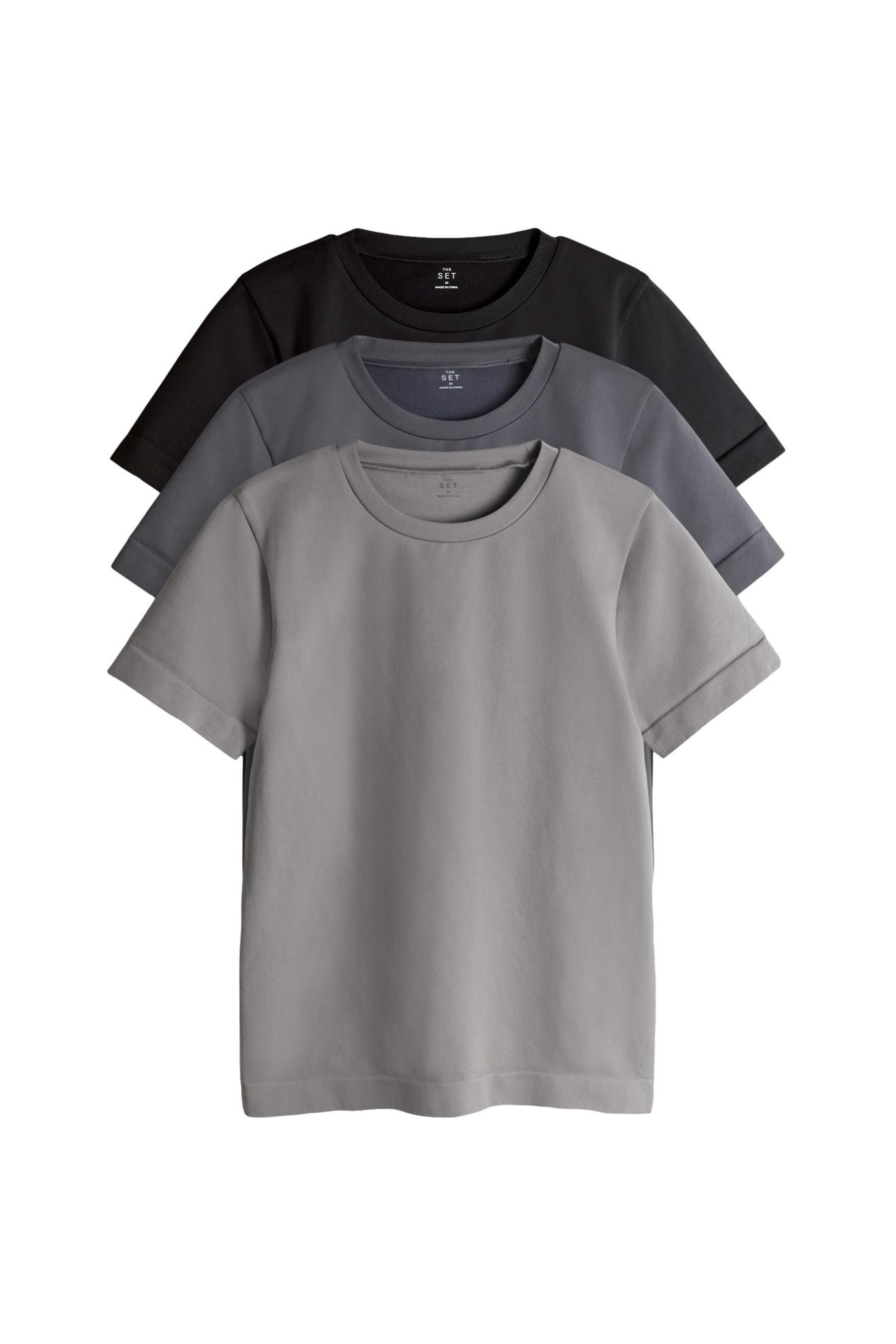 The Set Trainingsshirt The Set formende Active Sports T-Shirts, 3er-Pack (3-tlg)
