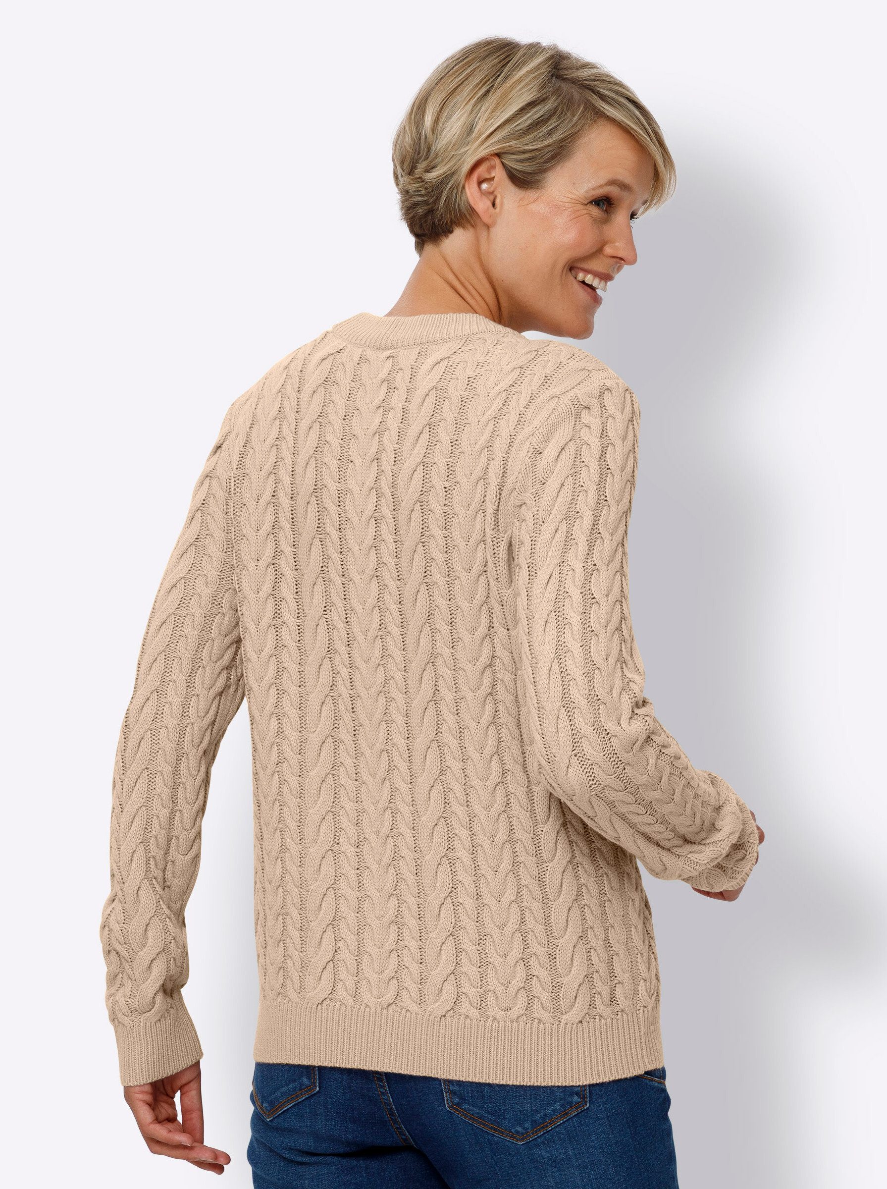 Sieh an! Strickpullover Langarm-Pullover günstig online kaufen