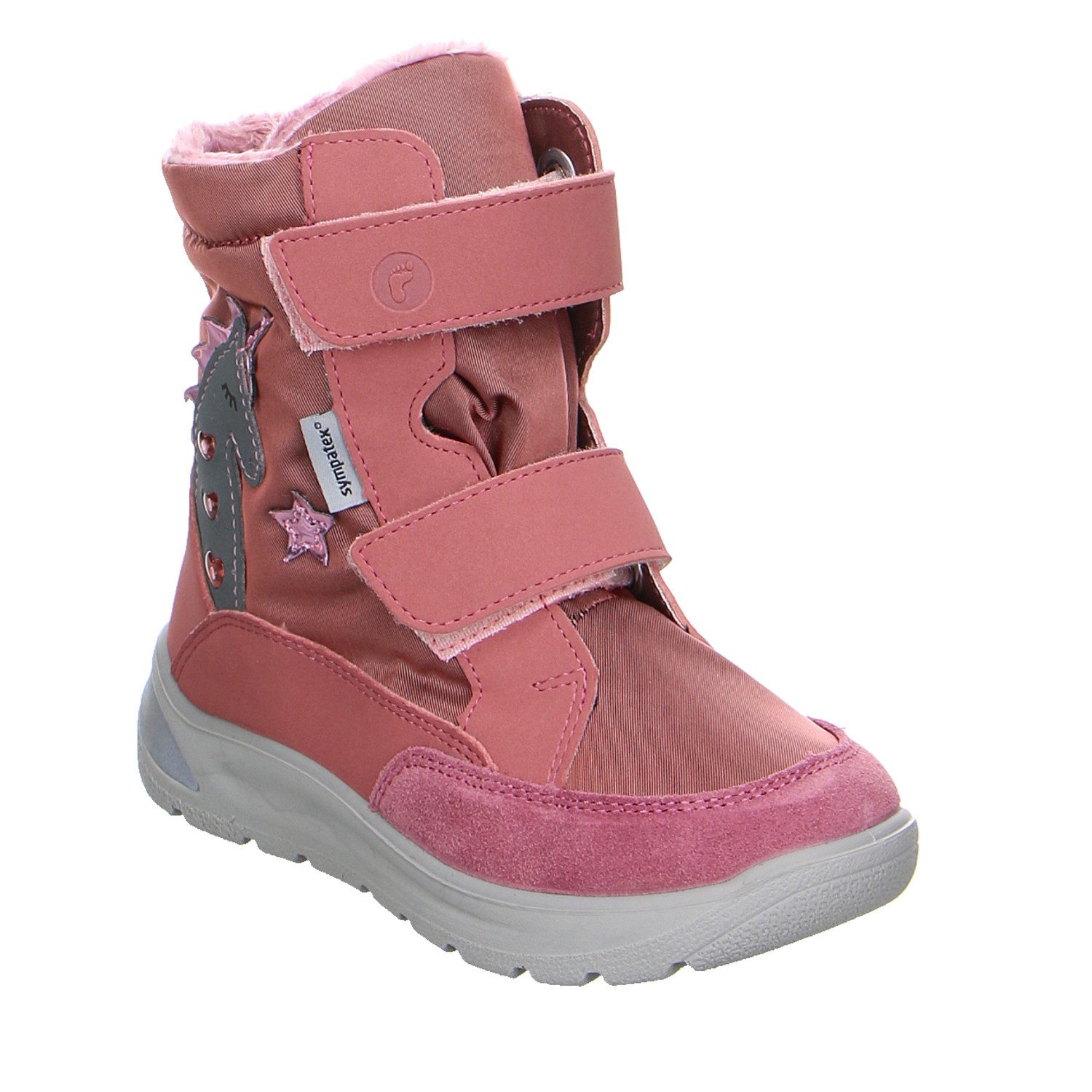 Ricosta Ricosta Annika Velour Klettstiefel Winter Mädchen rot Winterstiefelette – Bild 2 von 5