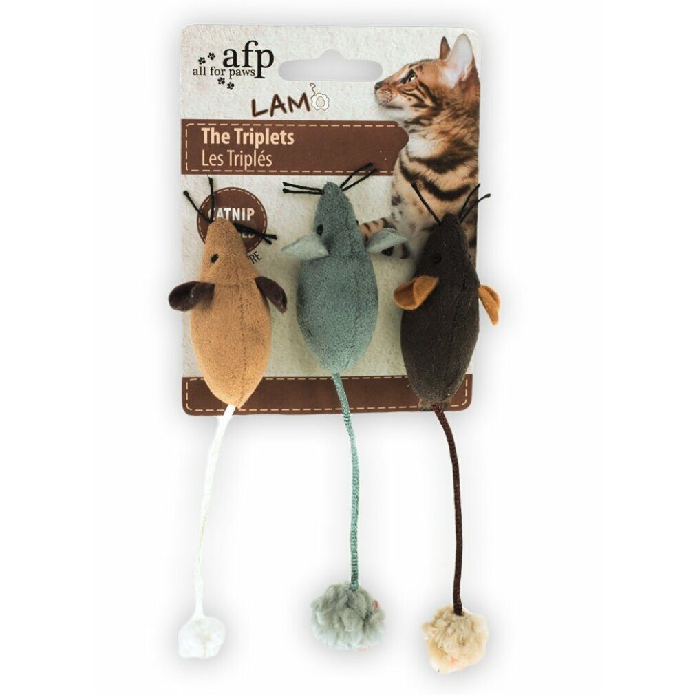 Tierkuscheltier AFP Lambswool-The Triplets Catnip
