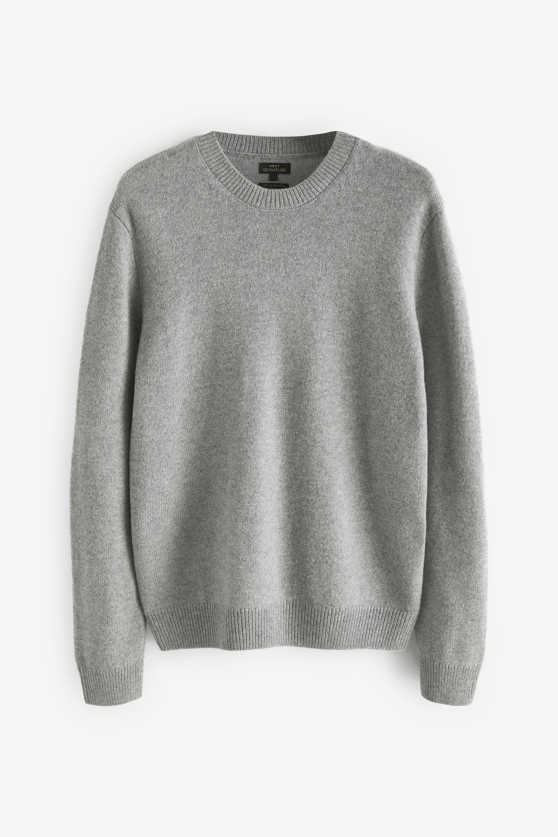 Next Rundhalspullover Regular Fit Rundhalspullover aus 100 % Lambswool (1-t günstig online kaufen
