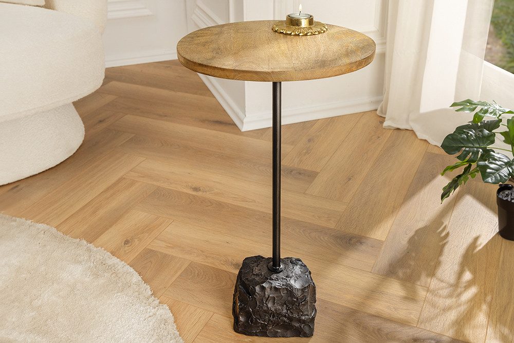 riess-ambiente Beistelltisch TRAYFUL 55cm natur / schwarz (Einzelartikel, 1 günstig online kaufen