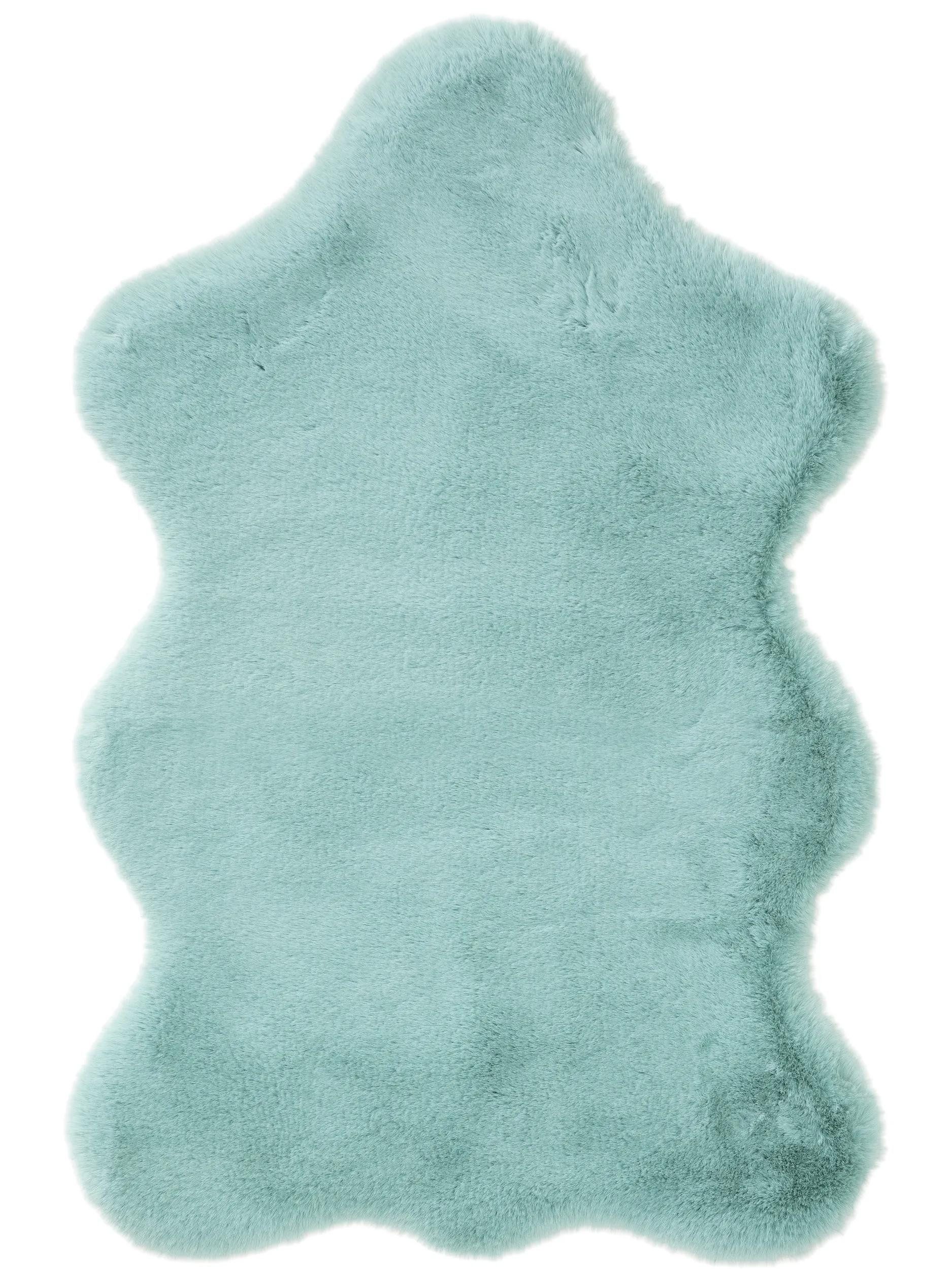 benuta Fellteppich Dave, Sonderform, Höhe: 21 mm, Teppich Wohnzimmer, Schlafzimmer, Esszimmer, Flur, Kunstfaser, Cozy