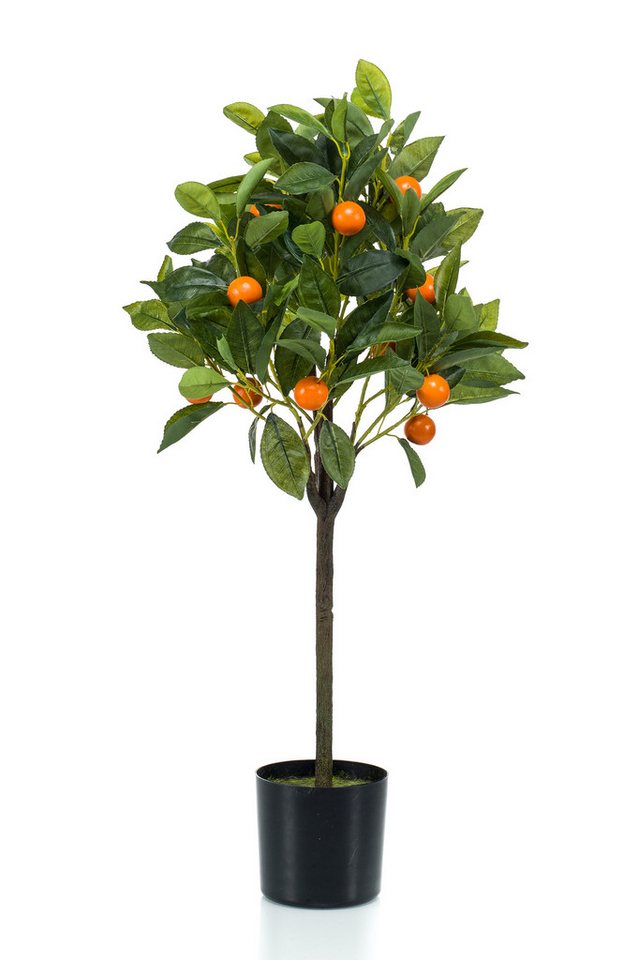Künstliche Zimmerpflanze Topfpflanze Orangenbaum, Emerald, Höhe 72 cm, Farbe: Grün