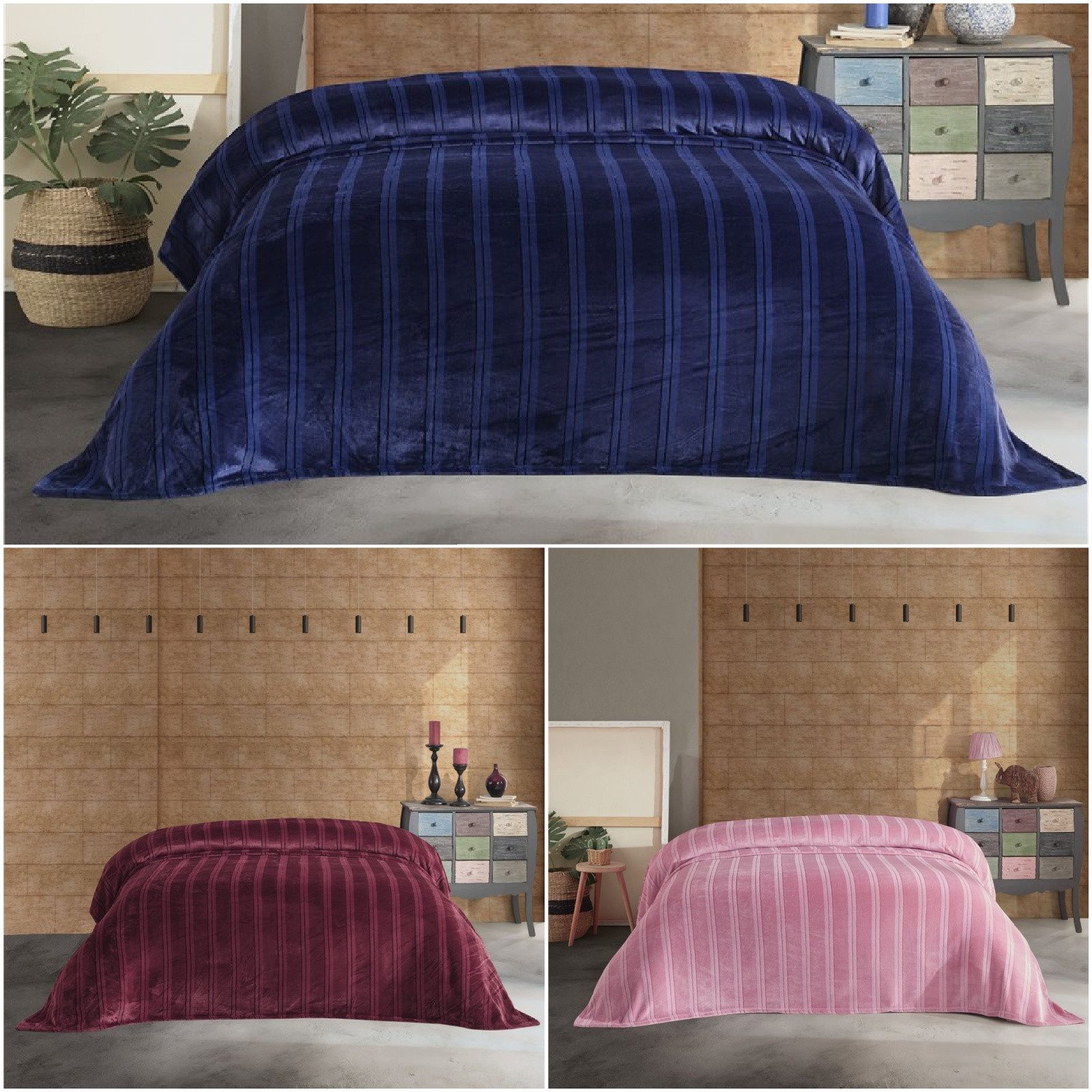 Wohndecke Venus Design Weiche Tagesdecke & Wohndecke 160x220 cm, ROLFNERS, Venus Design, Flauschig, Pflegeleicht & 100% Polyester, Decke