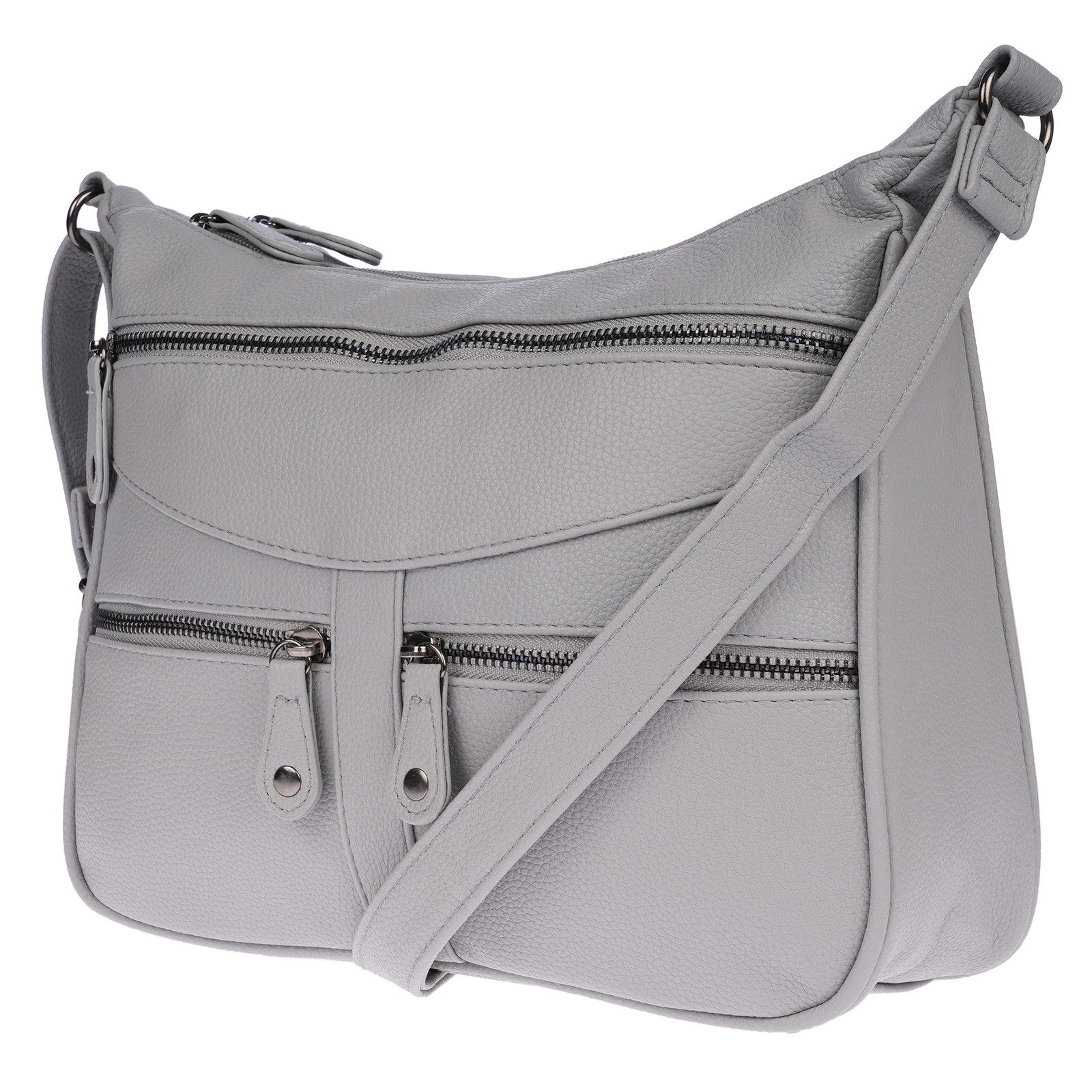 Christian Wippermann Umhängetasche Damen Tasche Schultertasche Umhängetasche Crossover, Bag Leder Optik Handtasche